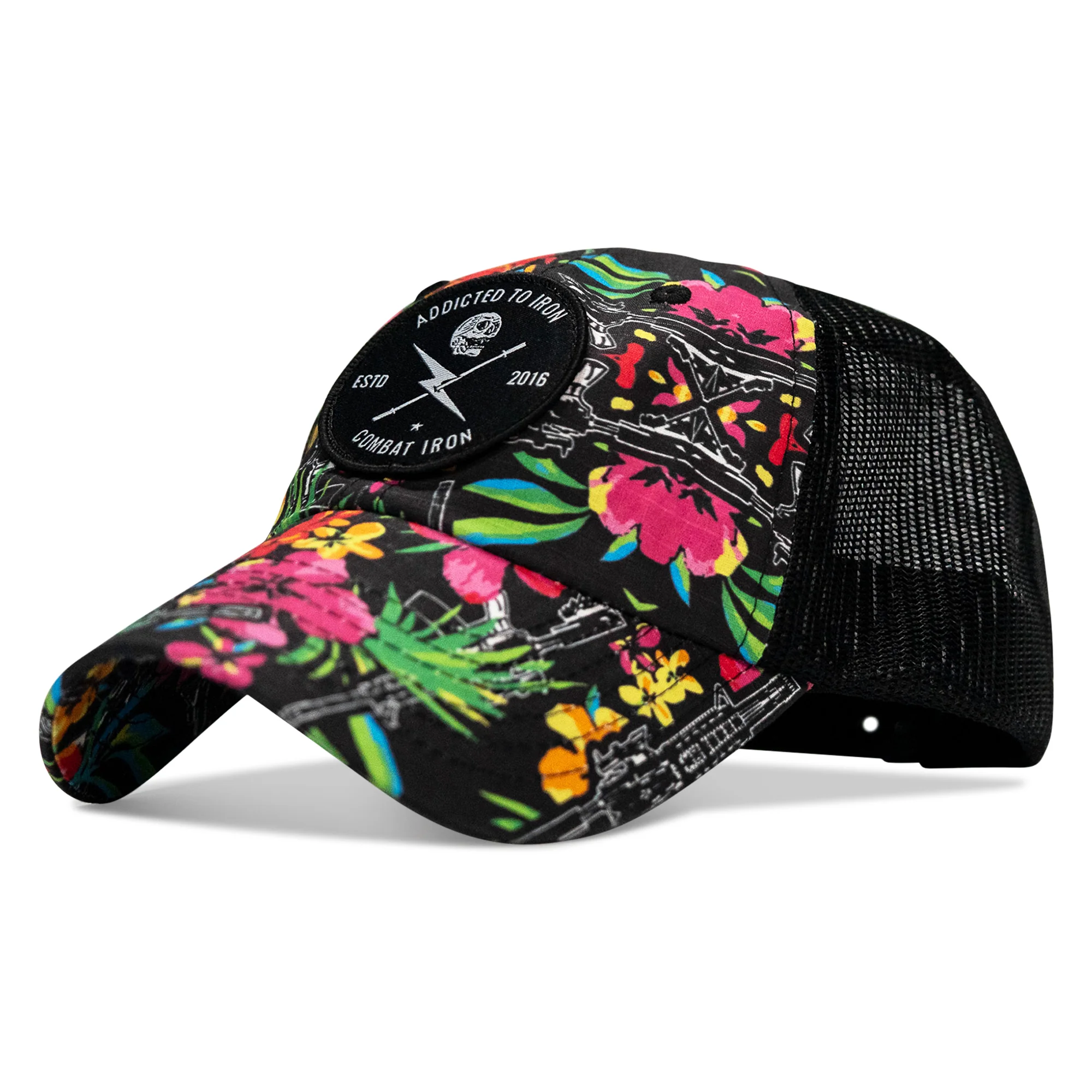 Addicted To Iron Patch Tactical Ripstop Mesh Snapback Hat - Image 22