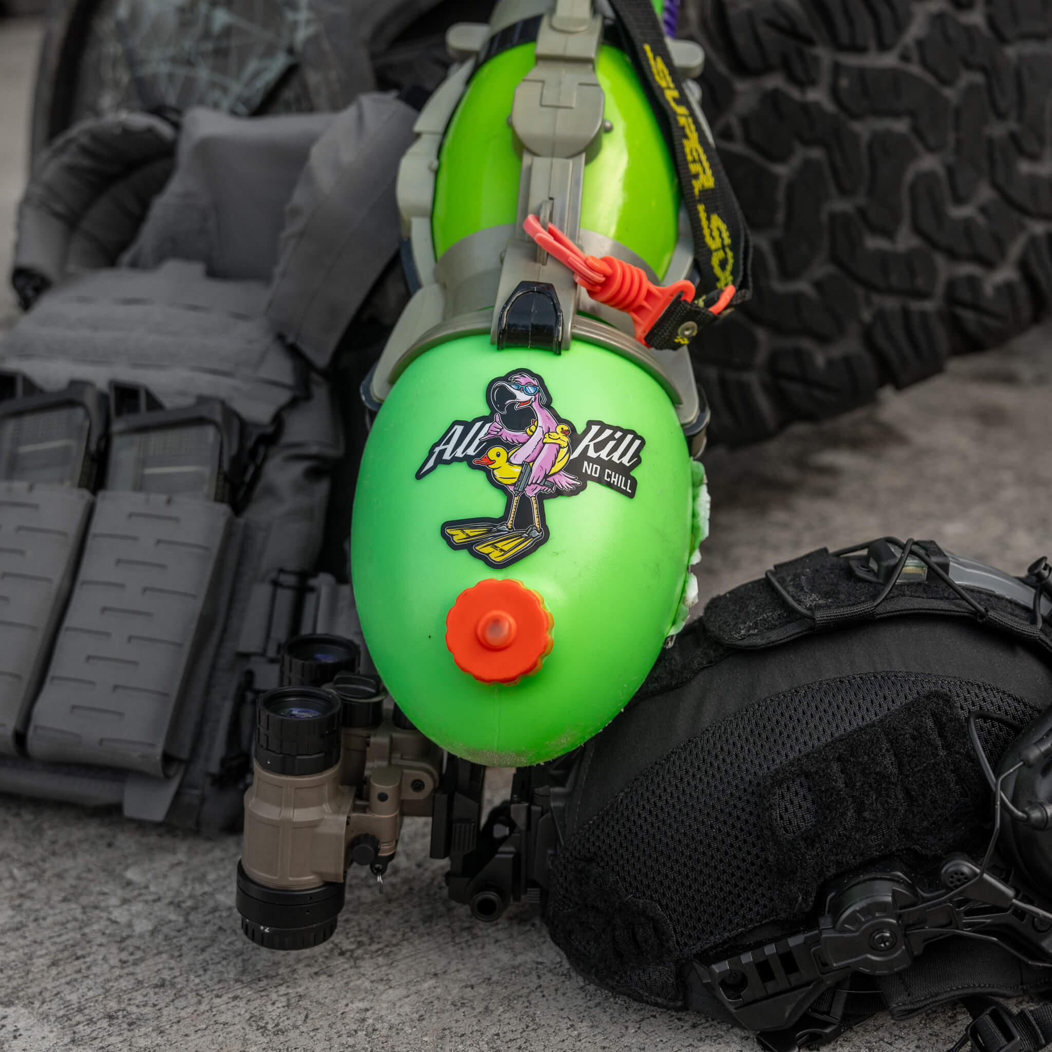 All Kill No Chill Flamingo Decal - Image 2