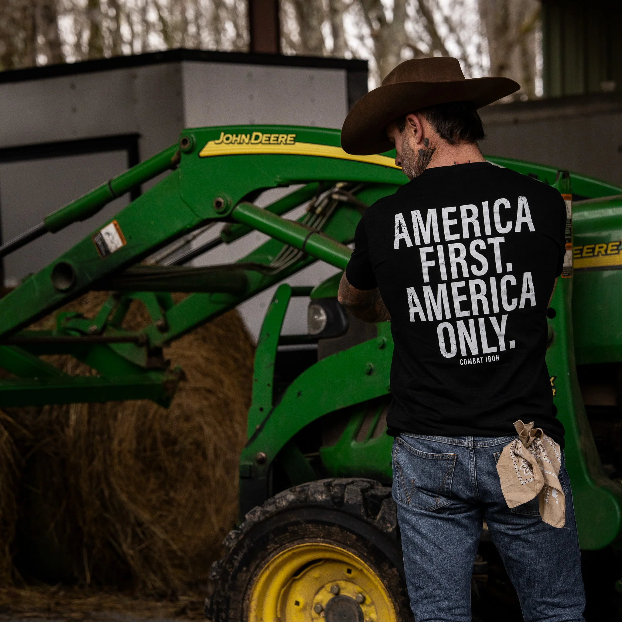 America First. American Only. Men's T-Shirt - Image 9