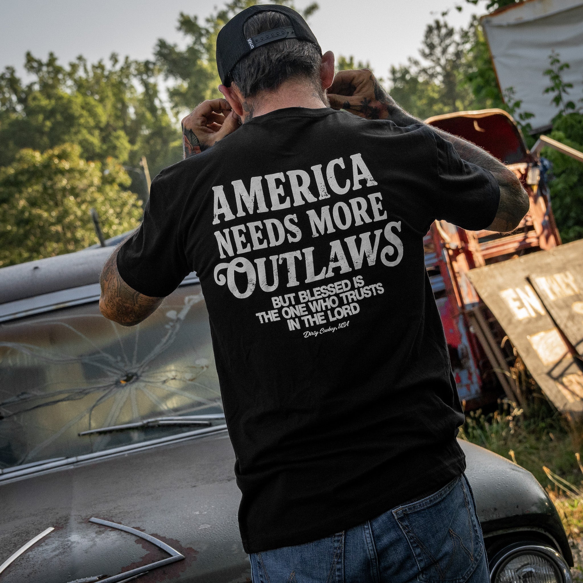America Needs More Outlaws Men's T-Shirt - Image 5