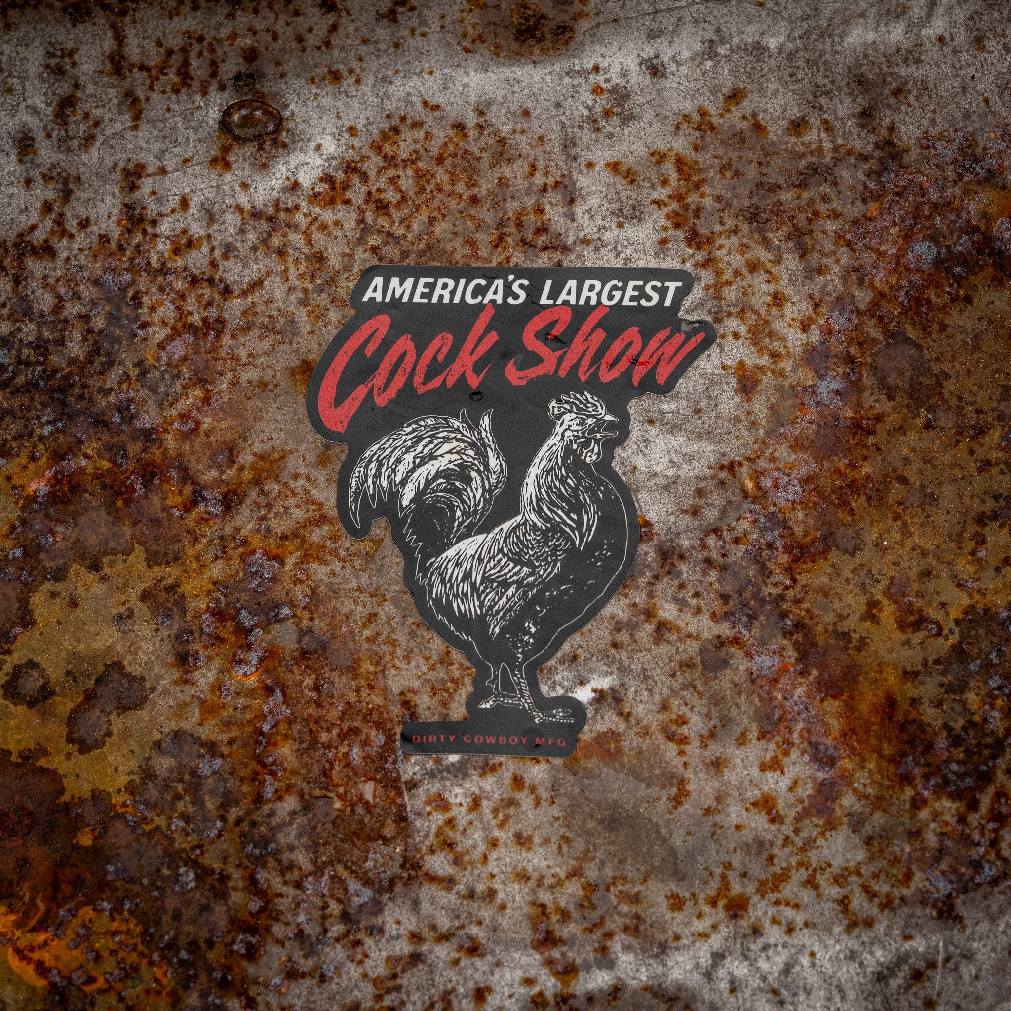 America's Largest Cock Show Decal Sticker - Image 4
