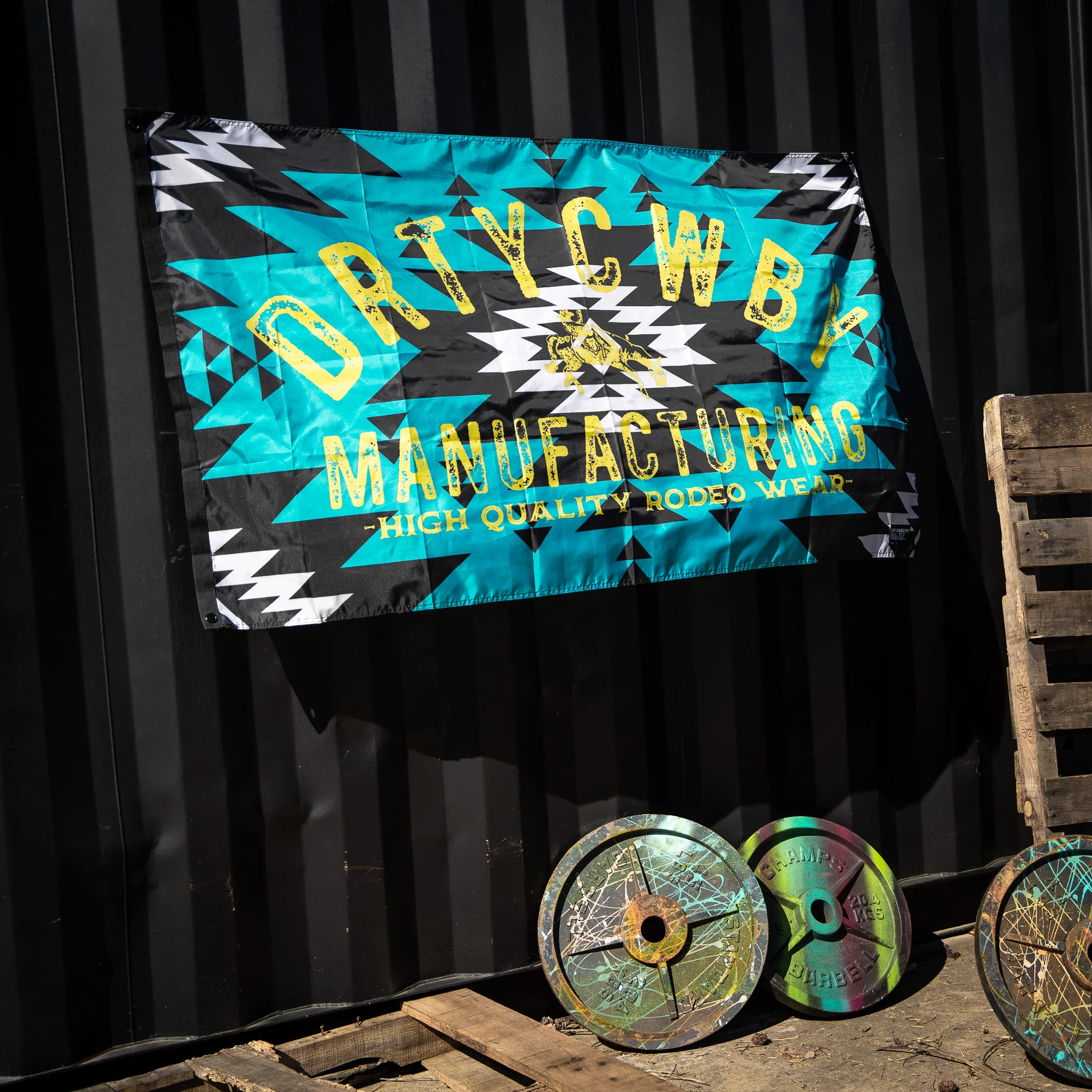 Aztec Dirty Cowboy Branded 3' X 5' Flag - Image 2