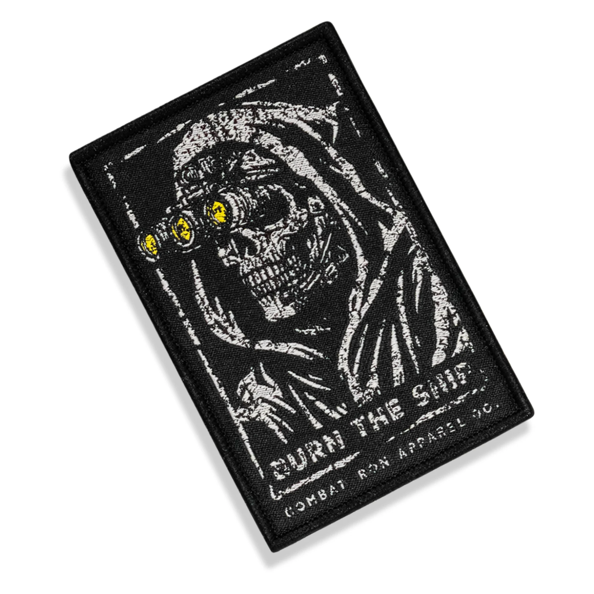 Burn The Ship Skull Velcro Patch - Image 3