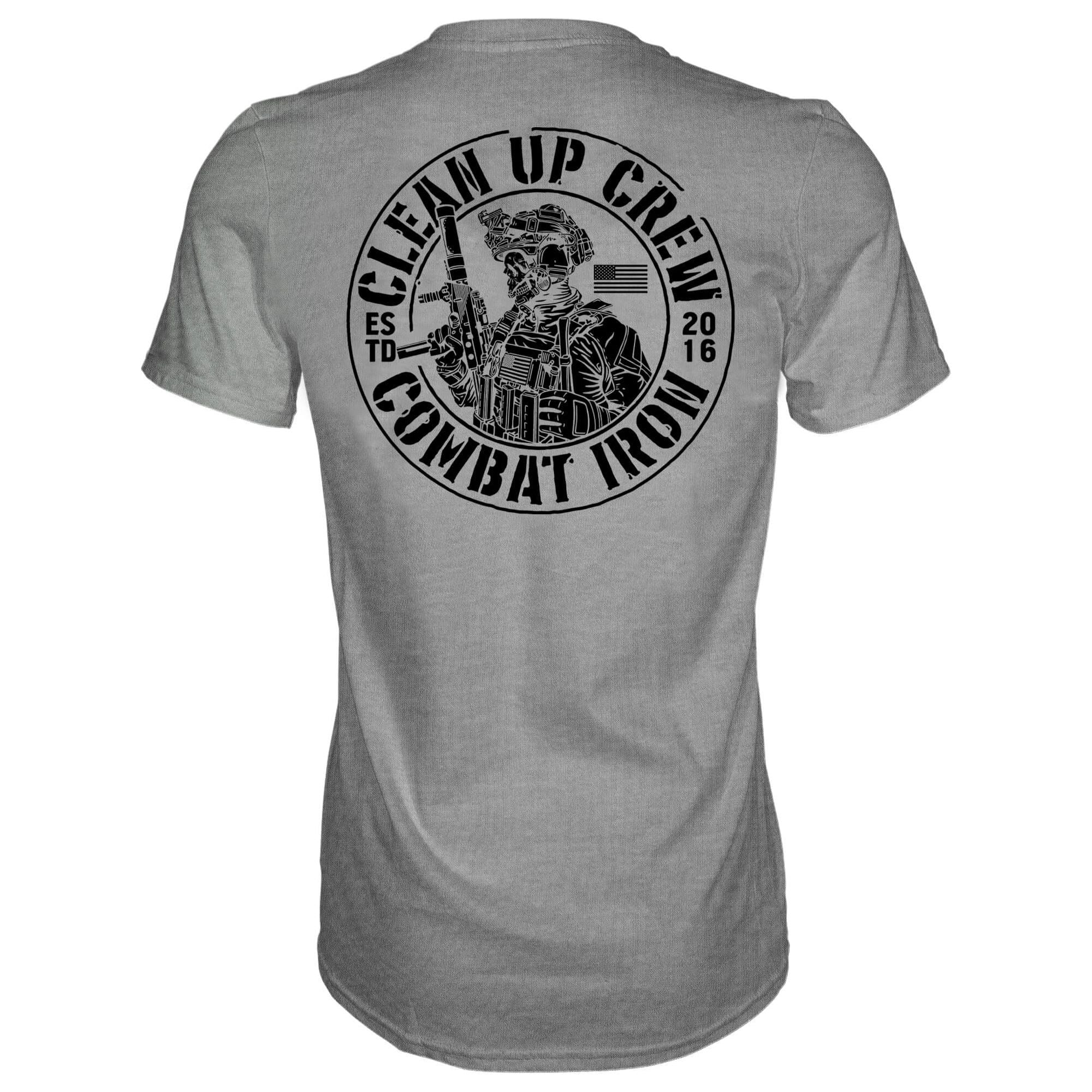 Clean up Crew Operator Skull Men's T-Shirt - Image 9