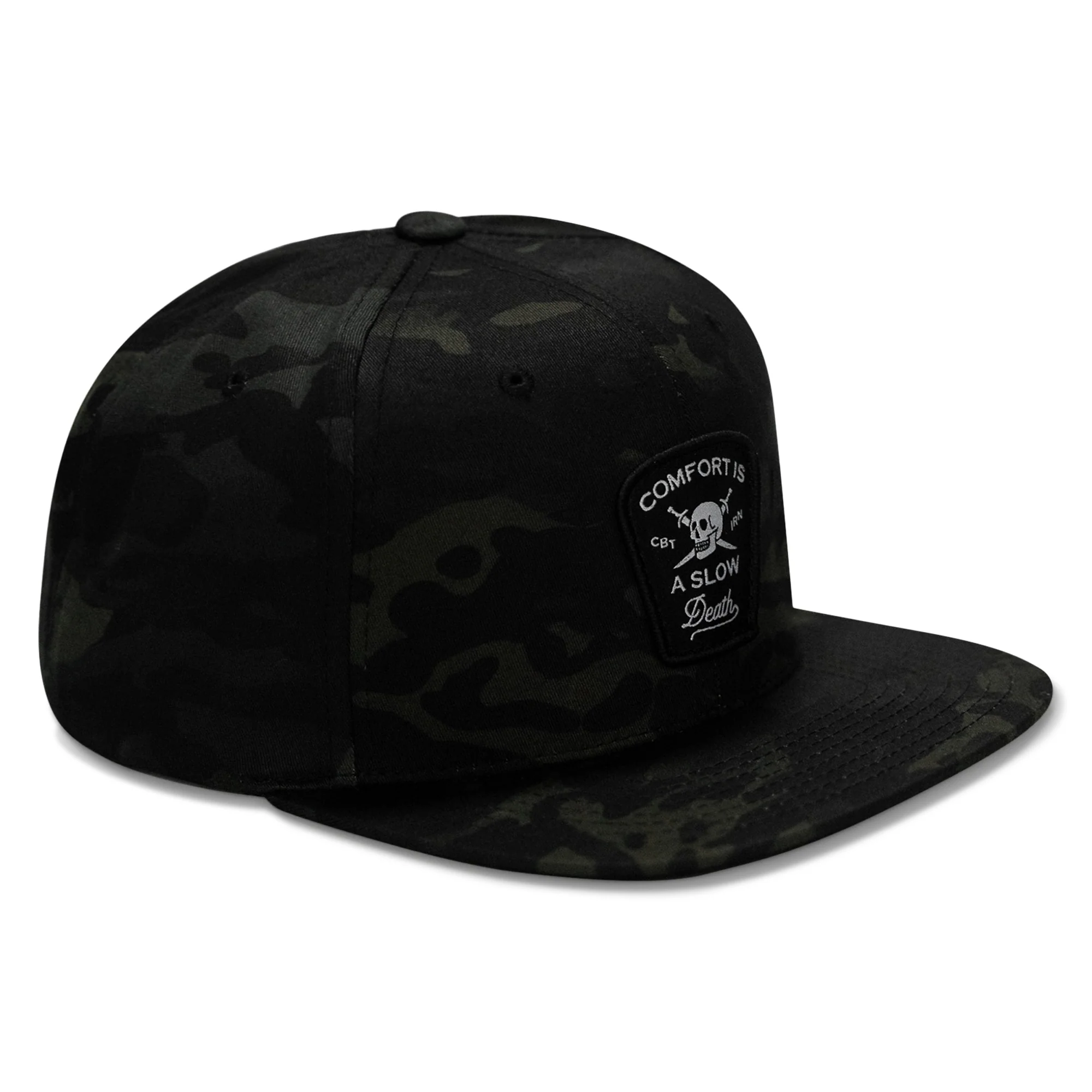 Comfort Is A Slow Death Patch Flatbill Snapback Hat - Image 16