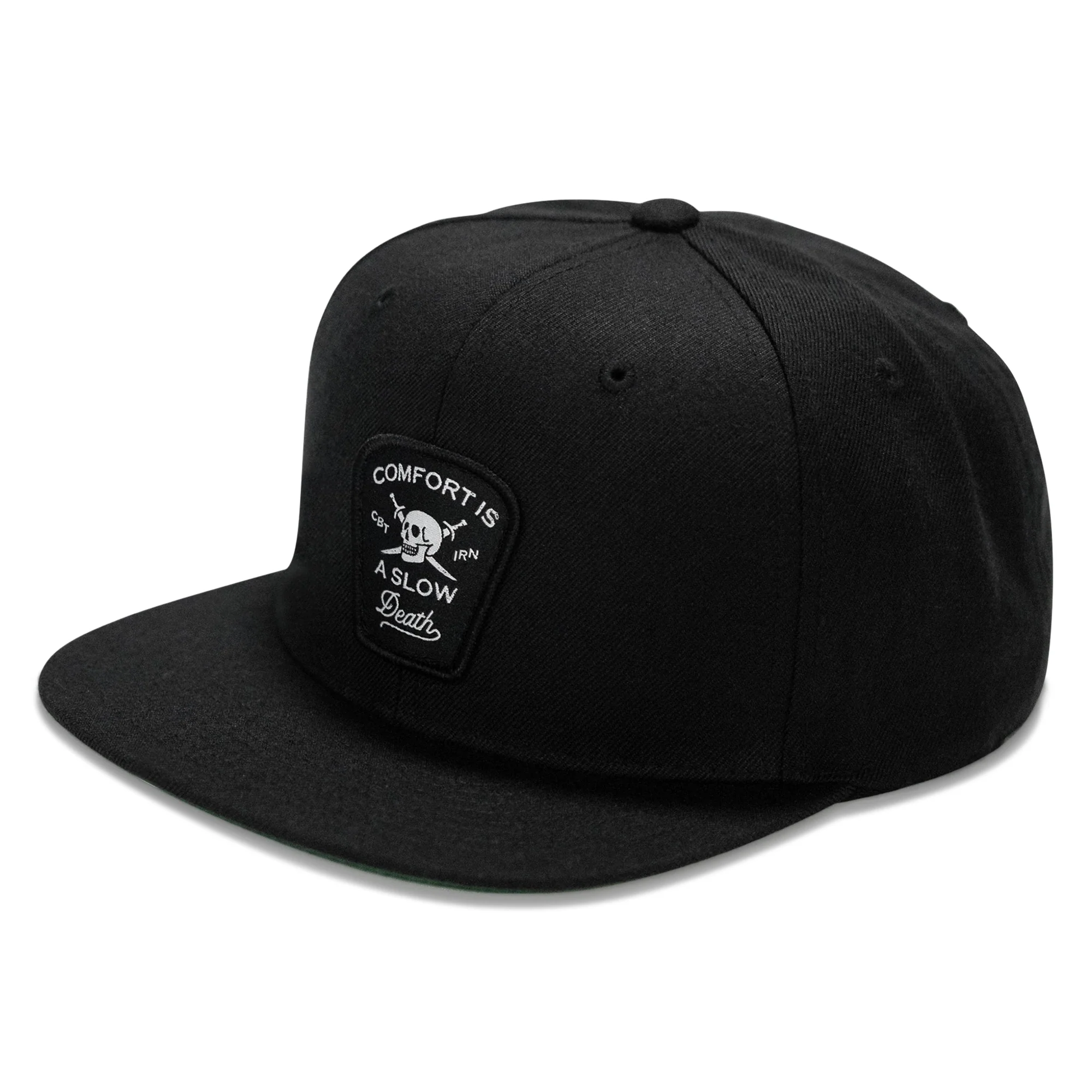 Comfort Is A Slow Death Patch Flatbill Snapback Hat - Image 2