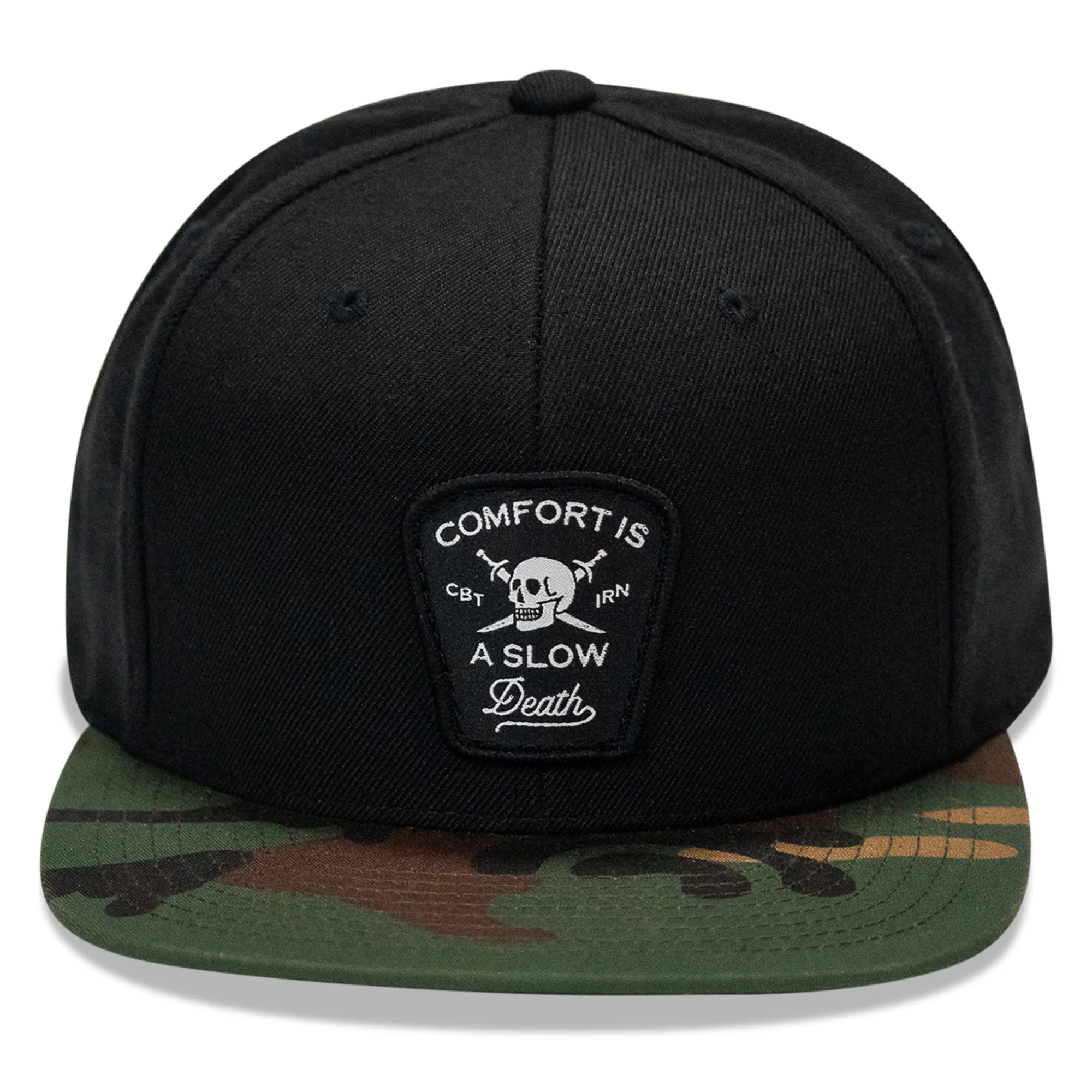 Comfort Is A Slow Death Patch Flatbill Snapback Hat - Image 24