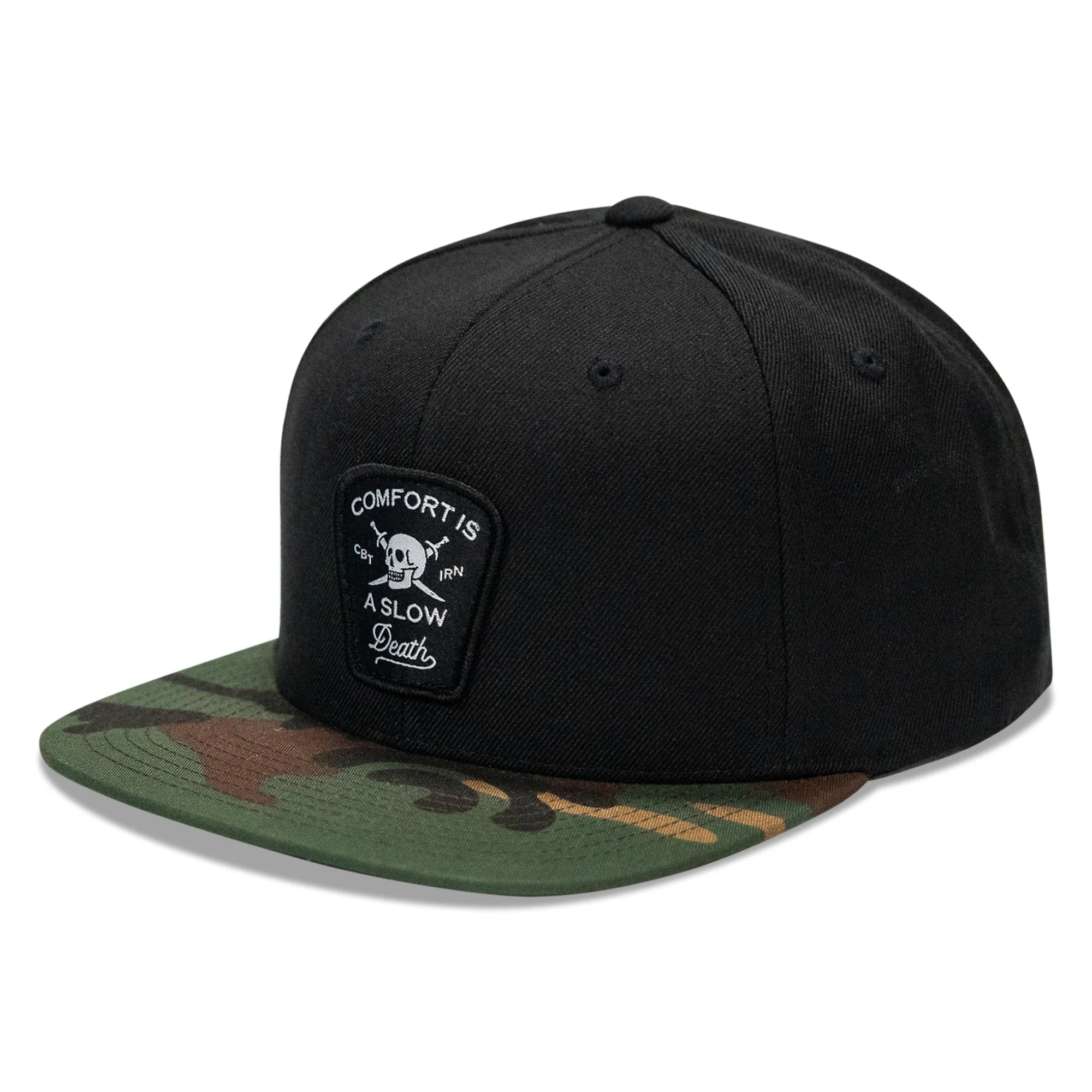 Comfort Is A Slow Death Patch Flatbill Snapback Hat - Image 25