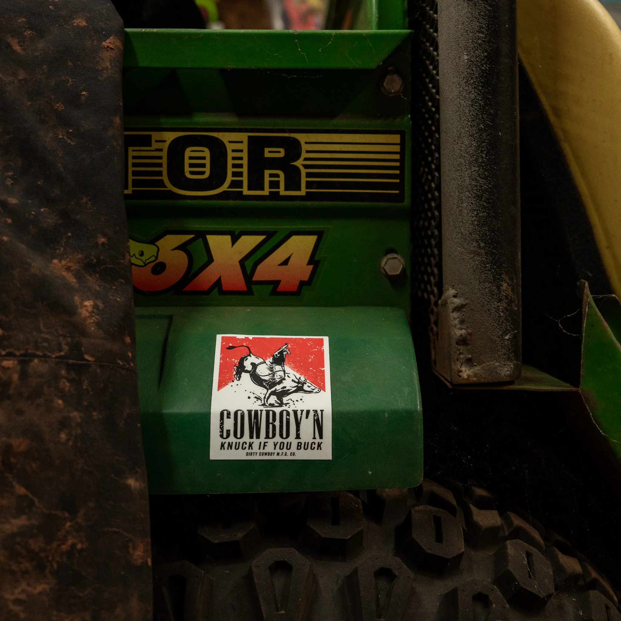 Cowboy'n Knuck If You Buck Rodeo Decal - Image 3
