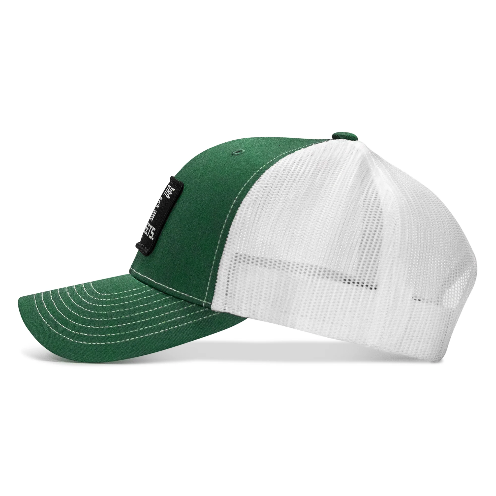 Dad In The Streets. Daddy In The Sheets. Black Patch Snapback Hat - Image 36