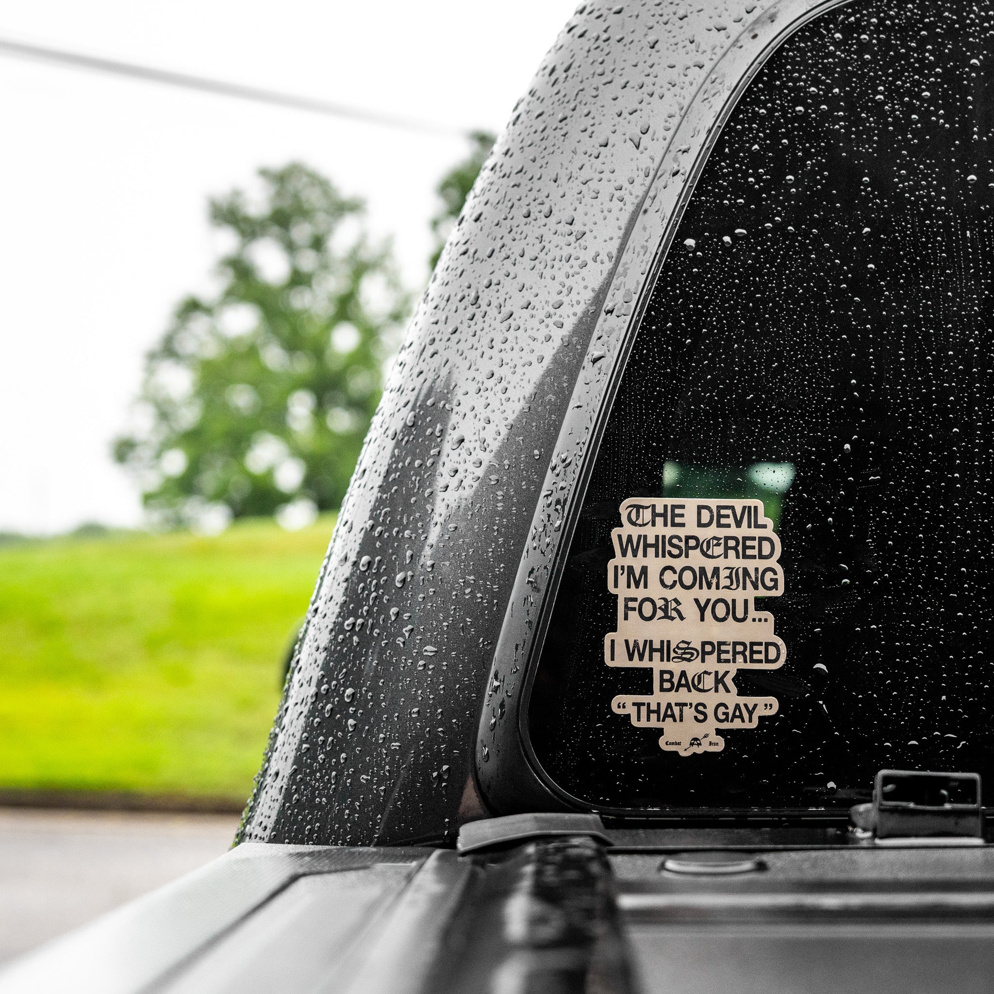 Devil Whispered I'm Coming For You Decal - Image 8