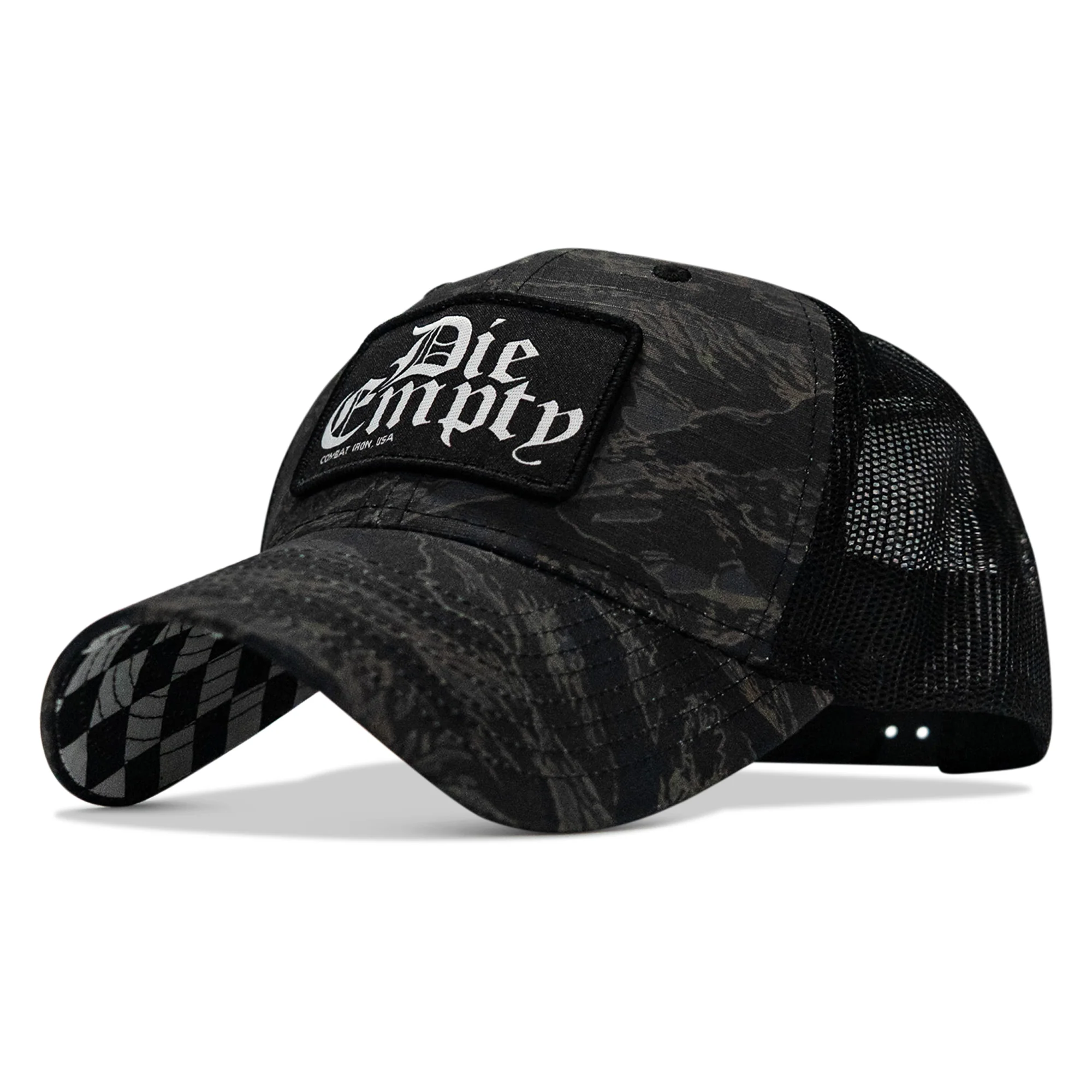 Die Empty Black Patch Original Ripstop Snapback Hat - Image 11