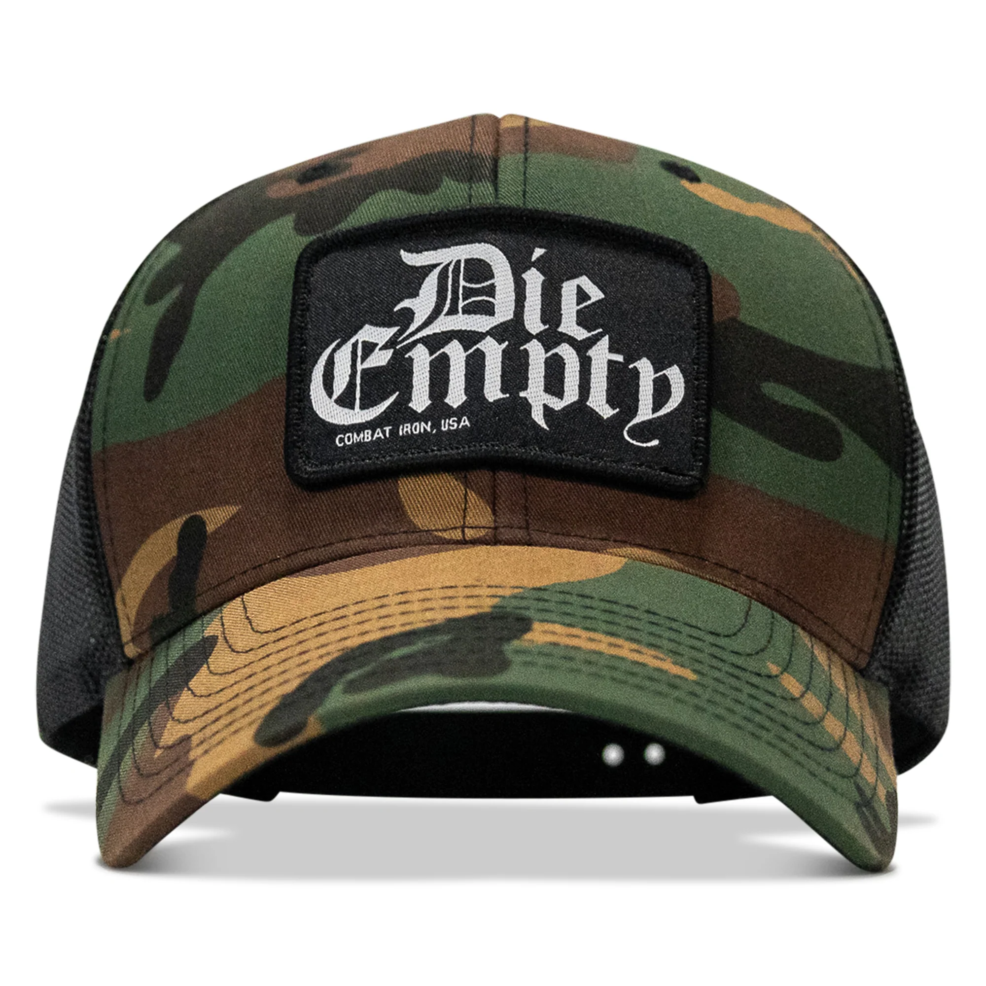 Die Empty Black Patch Snapback Hat - Image 35