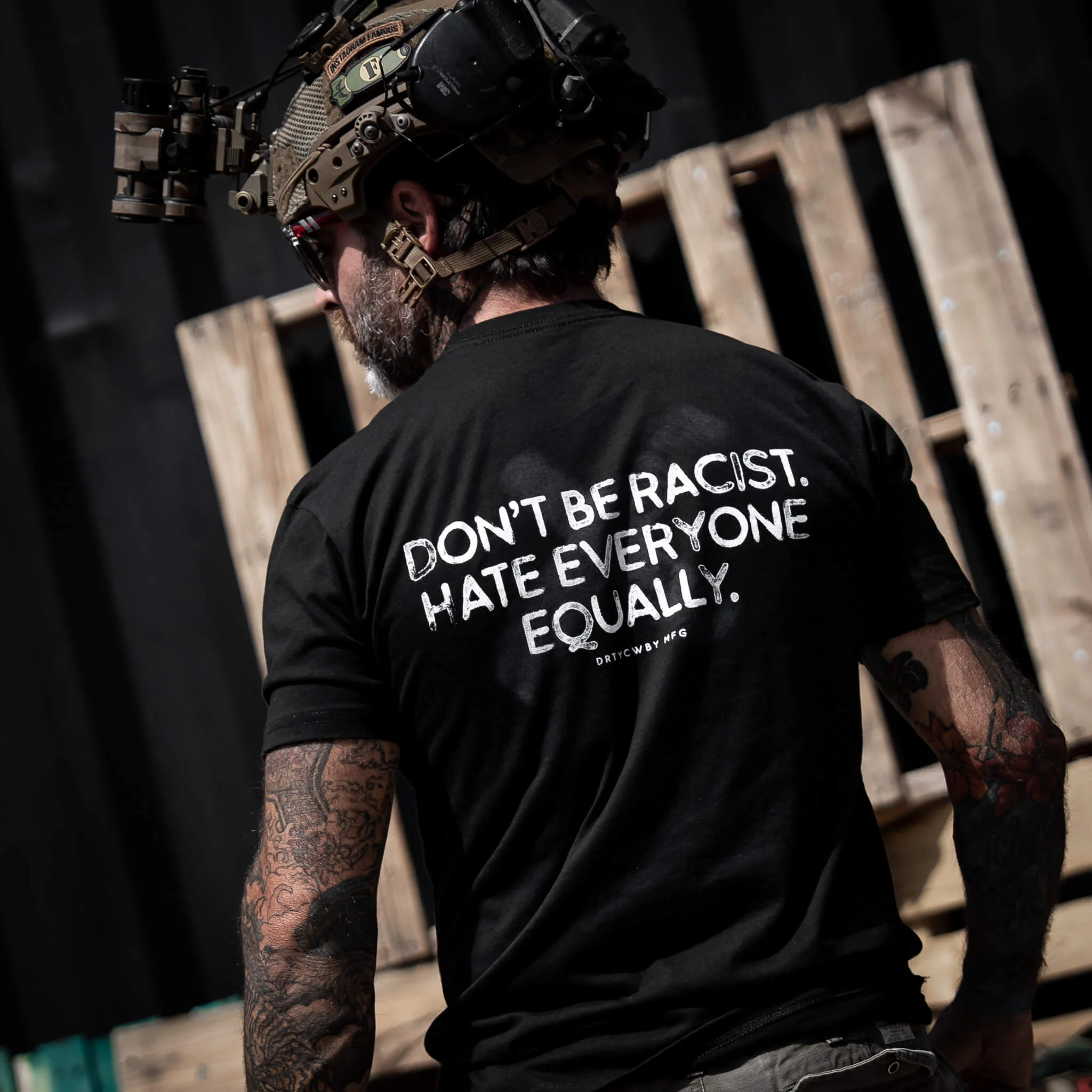 Don't Be Racist. Hate Everyone Equally Men's T-Shirt - Image 8