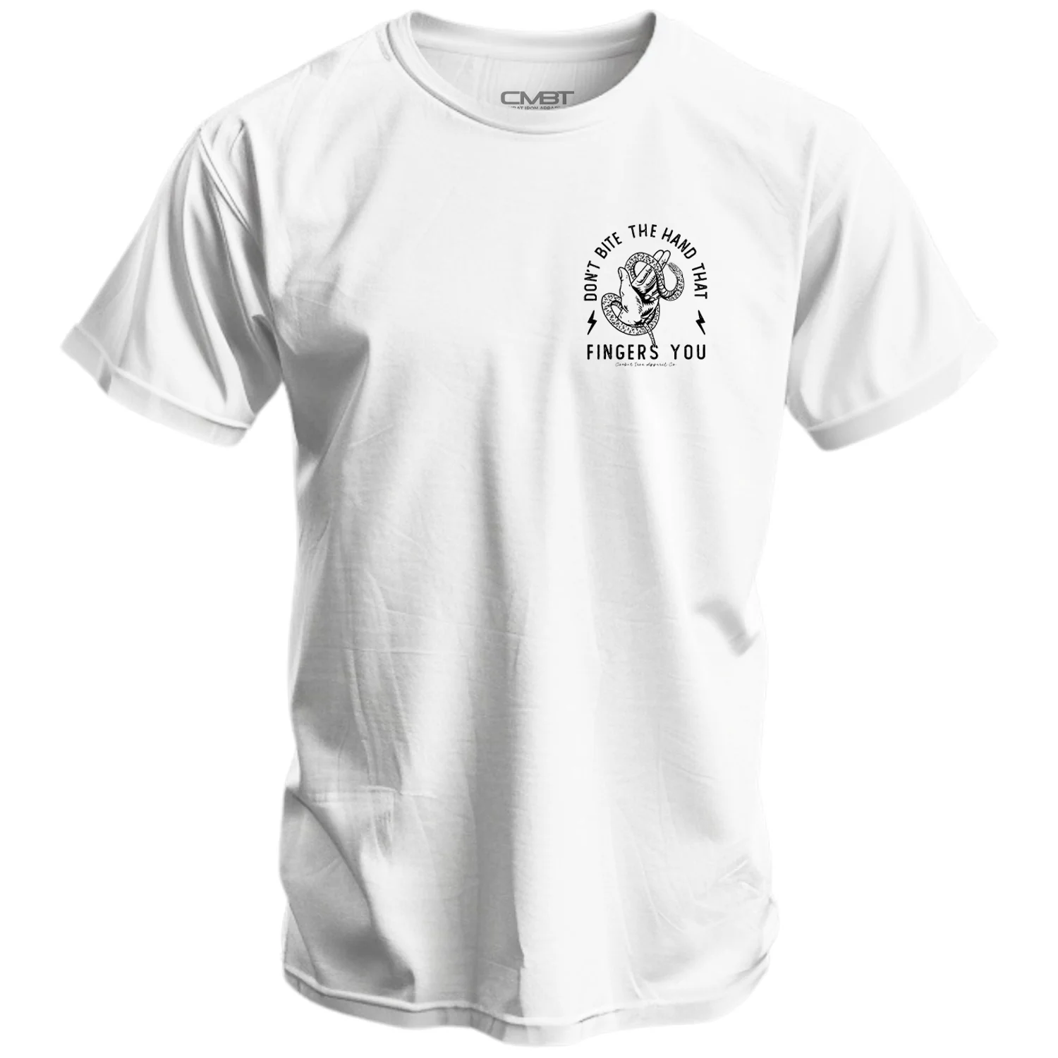 Don't Bite The Hand That Fingers You Men's T-Shirt - Image 4