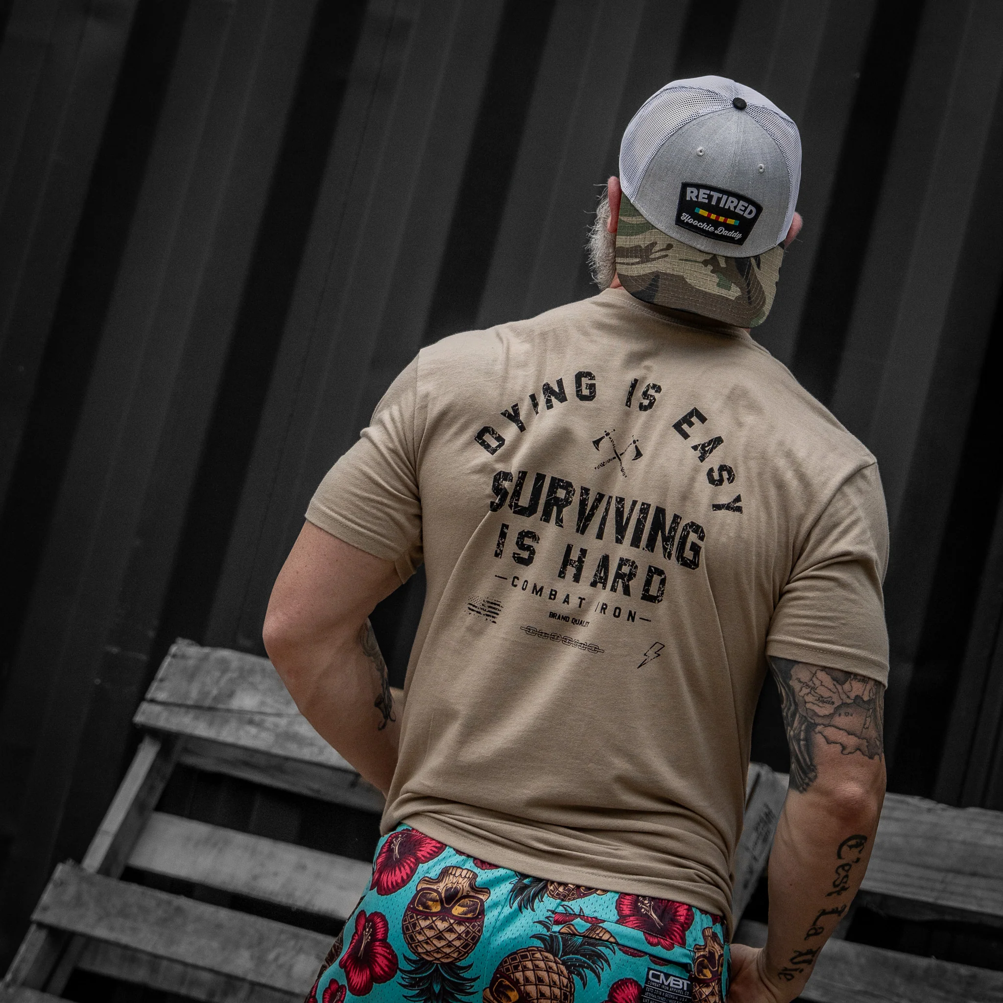 Dying is Easy. Surviving Is Hard Men's T-Shirt - Image 10