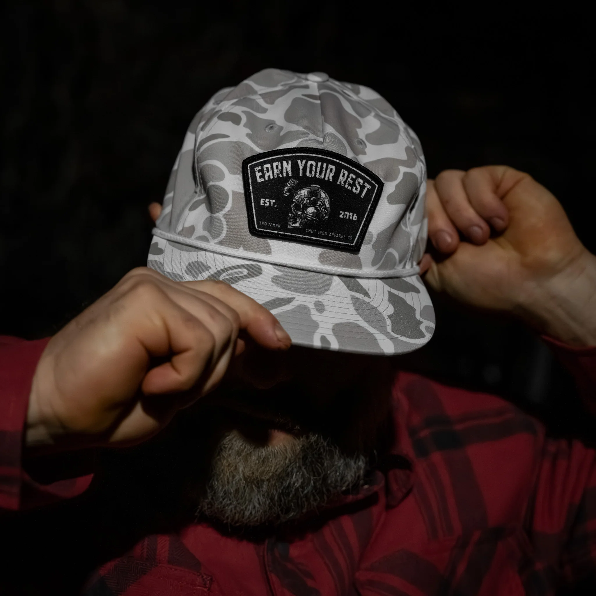 Earn Your Rest Patch Flatbill Hat - Image 3