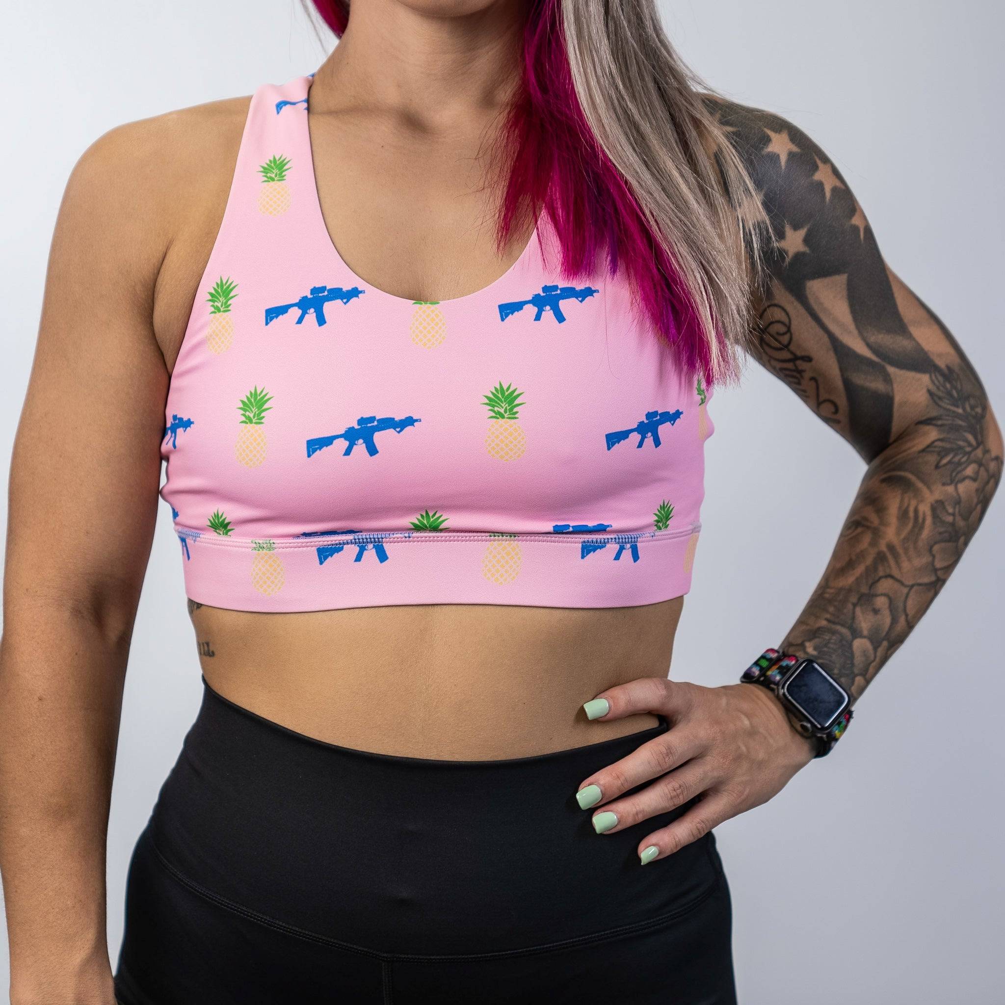 ESSENTIAL WIDE STRAP SPORTS BRA - Image 4