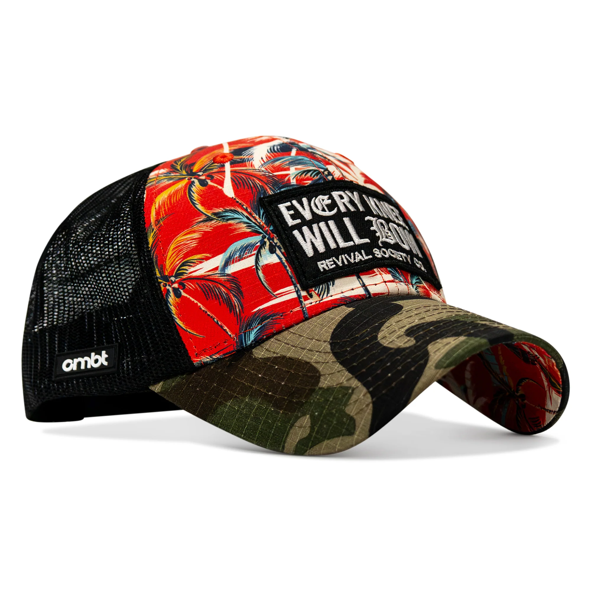 Every Knee Will Bow Patch Original Ripstop Snapback Hat - Image 17