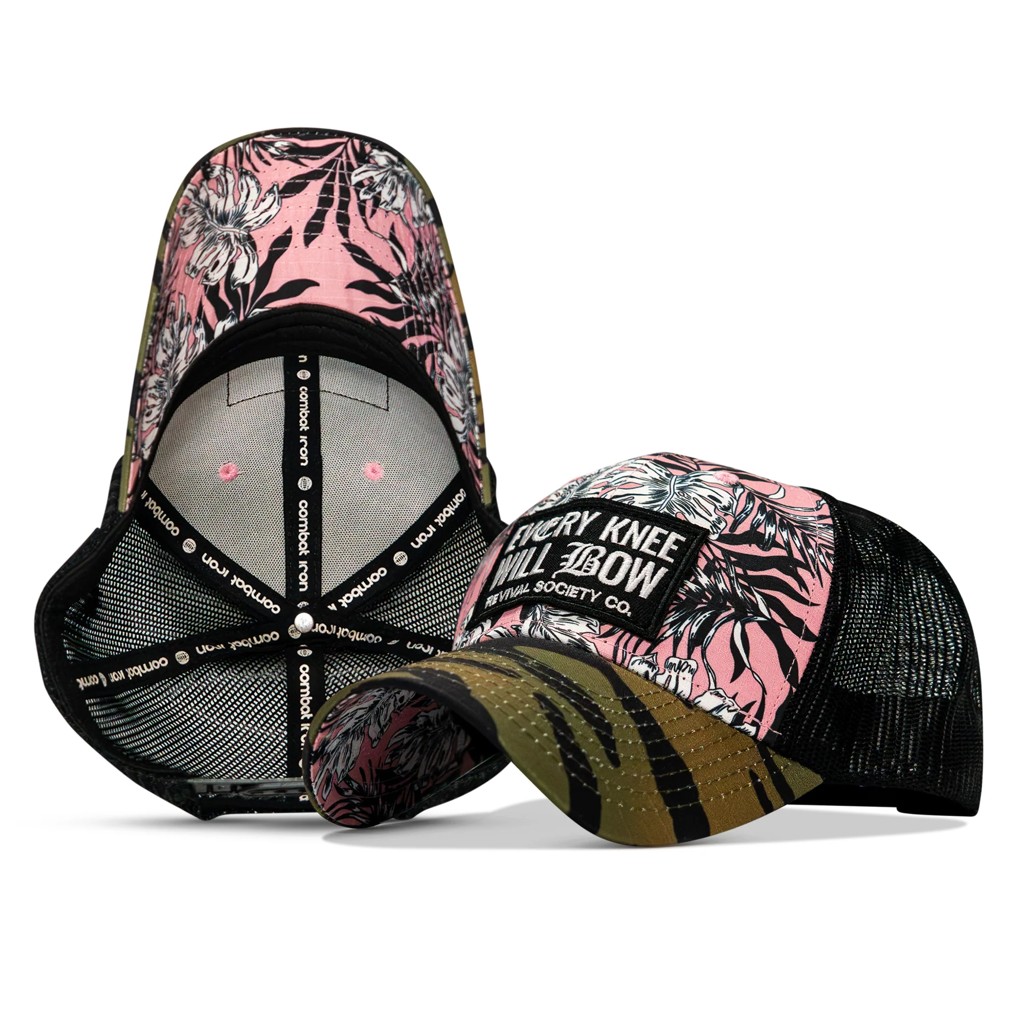 Every Knee Will Bow Patch Original Ripstop Snapback Hat - Image 22