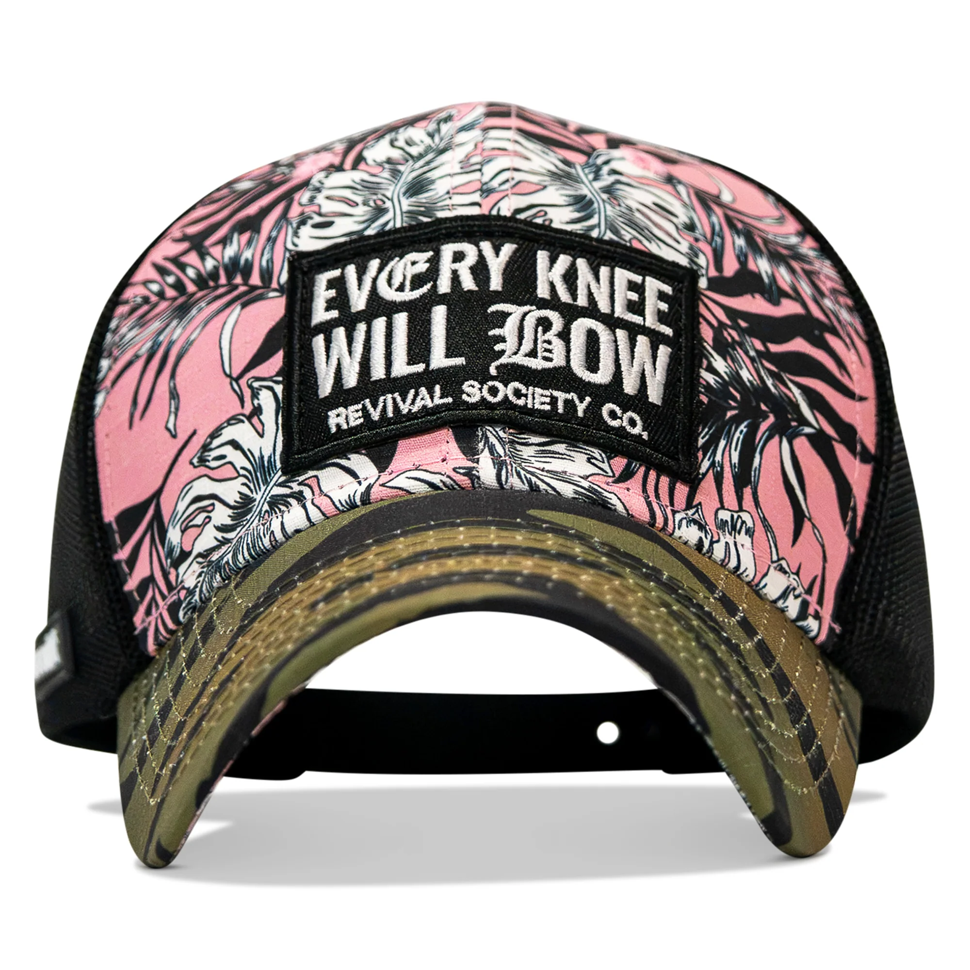 Every Knee Will Bow Patch Original Ripstop Snapback Hat - Image 23