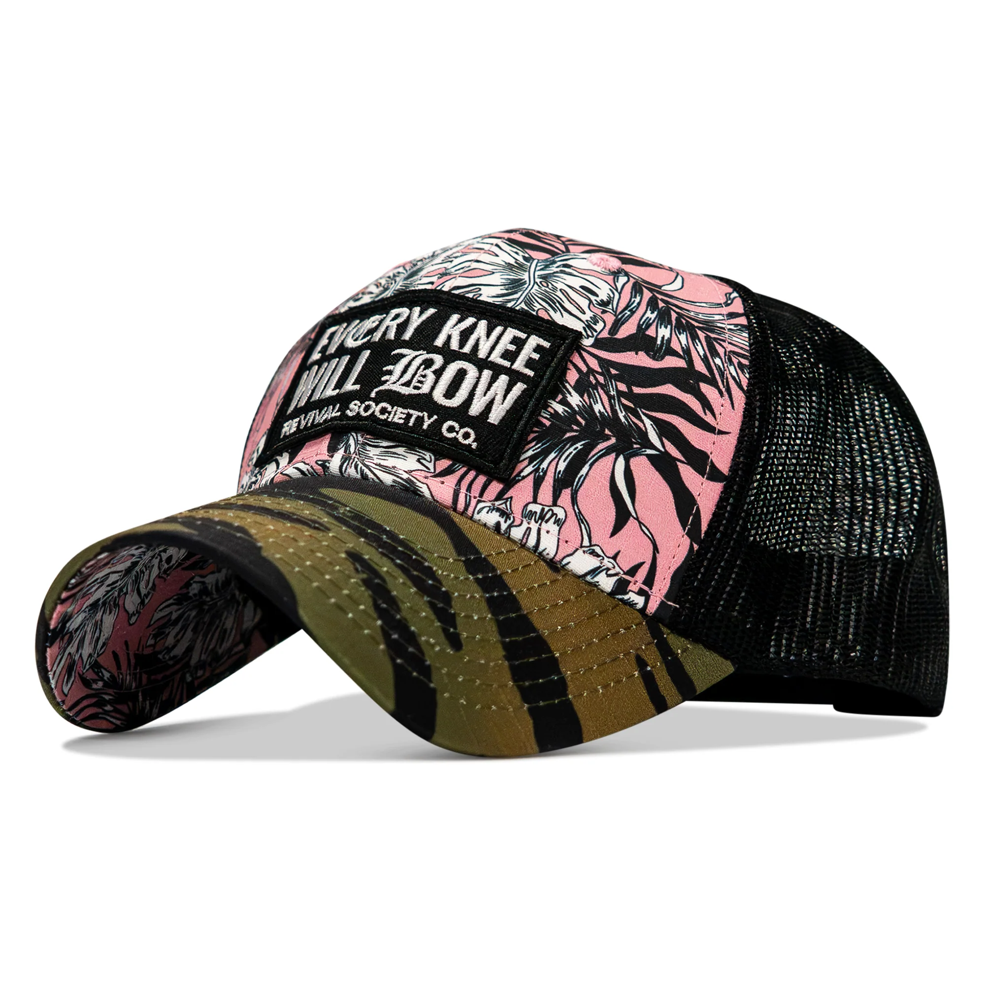 Every Knee Will Bow Patch Original Ripstop Snapback Hat - Image 26