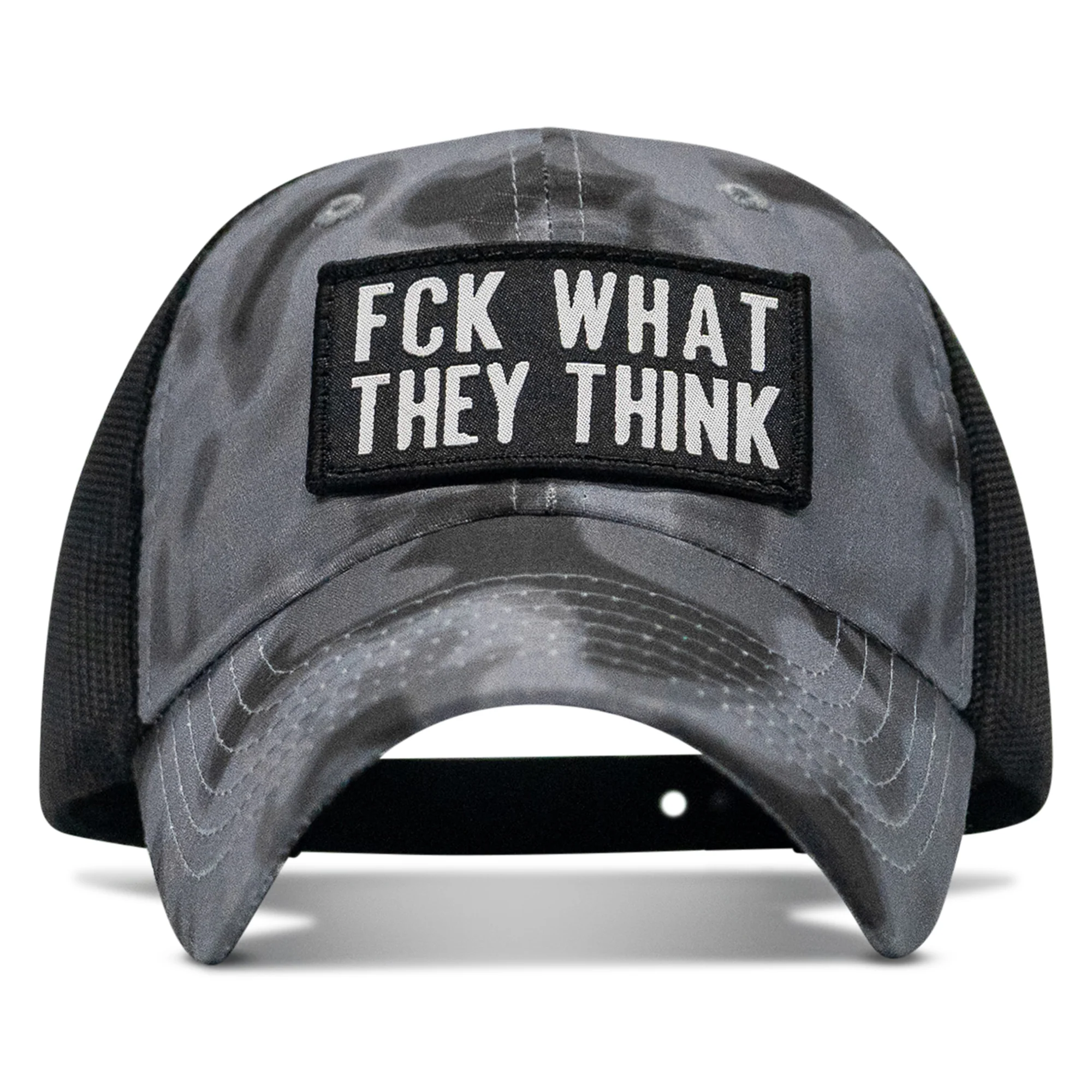 Fck What They Think Patch Tactical Ripstop Mesh Snapback Hat - Image 15