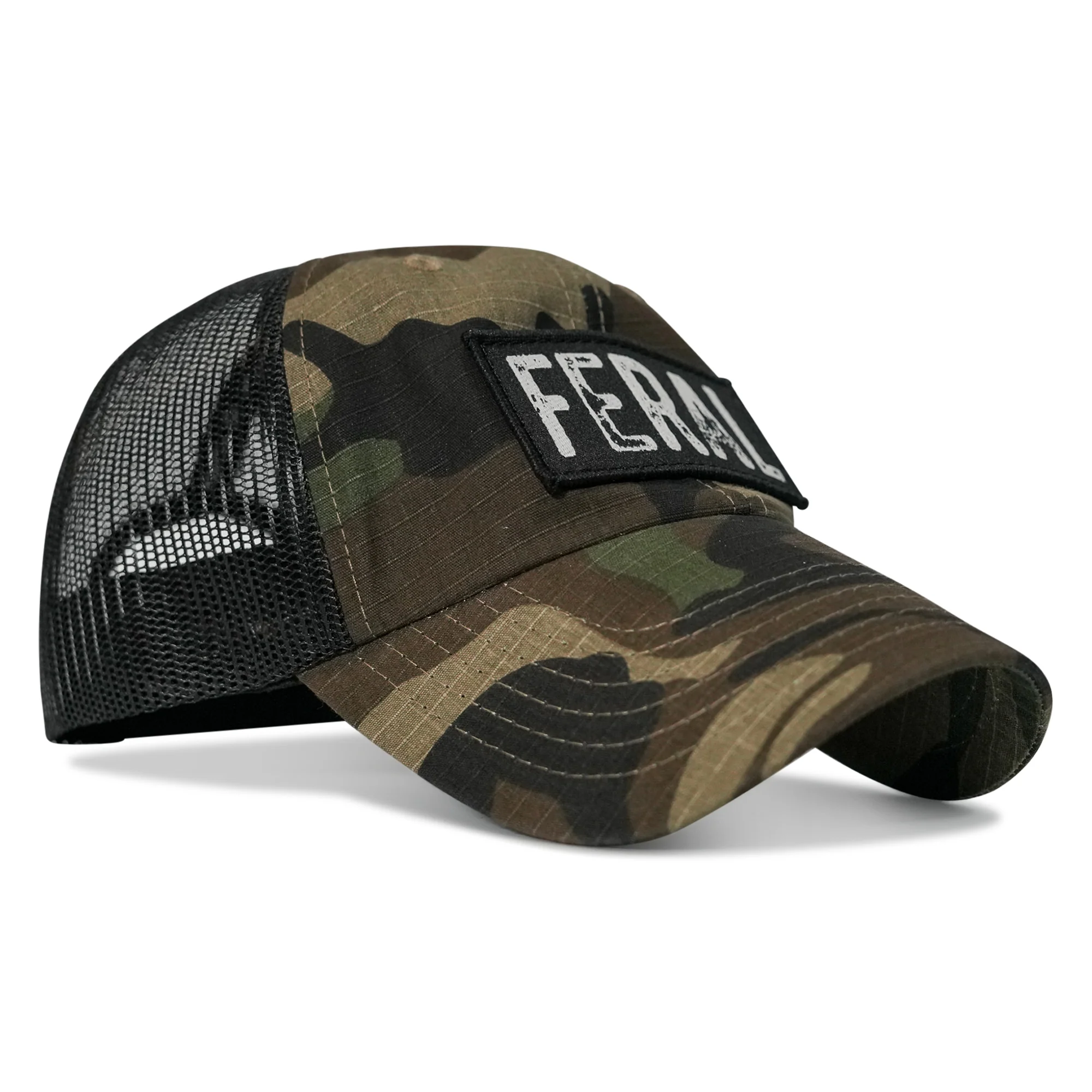 Feral Patch RipStop Tactical Mesh Snapback Hat - Image 21