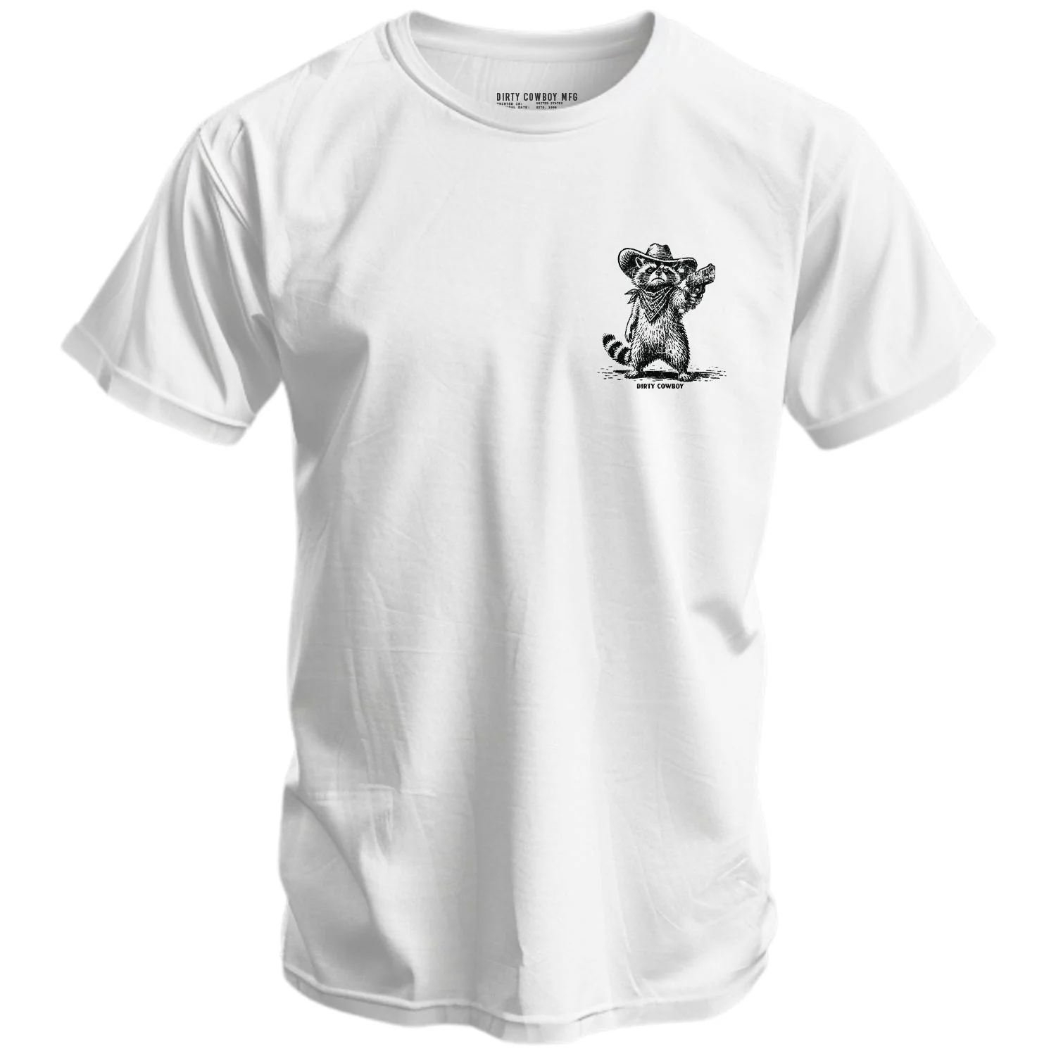 Fight Me Coward Raccoon Men's T-Shirt - Image 5