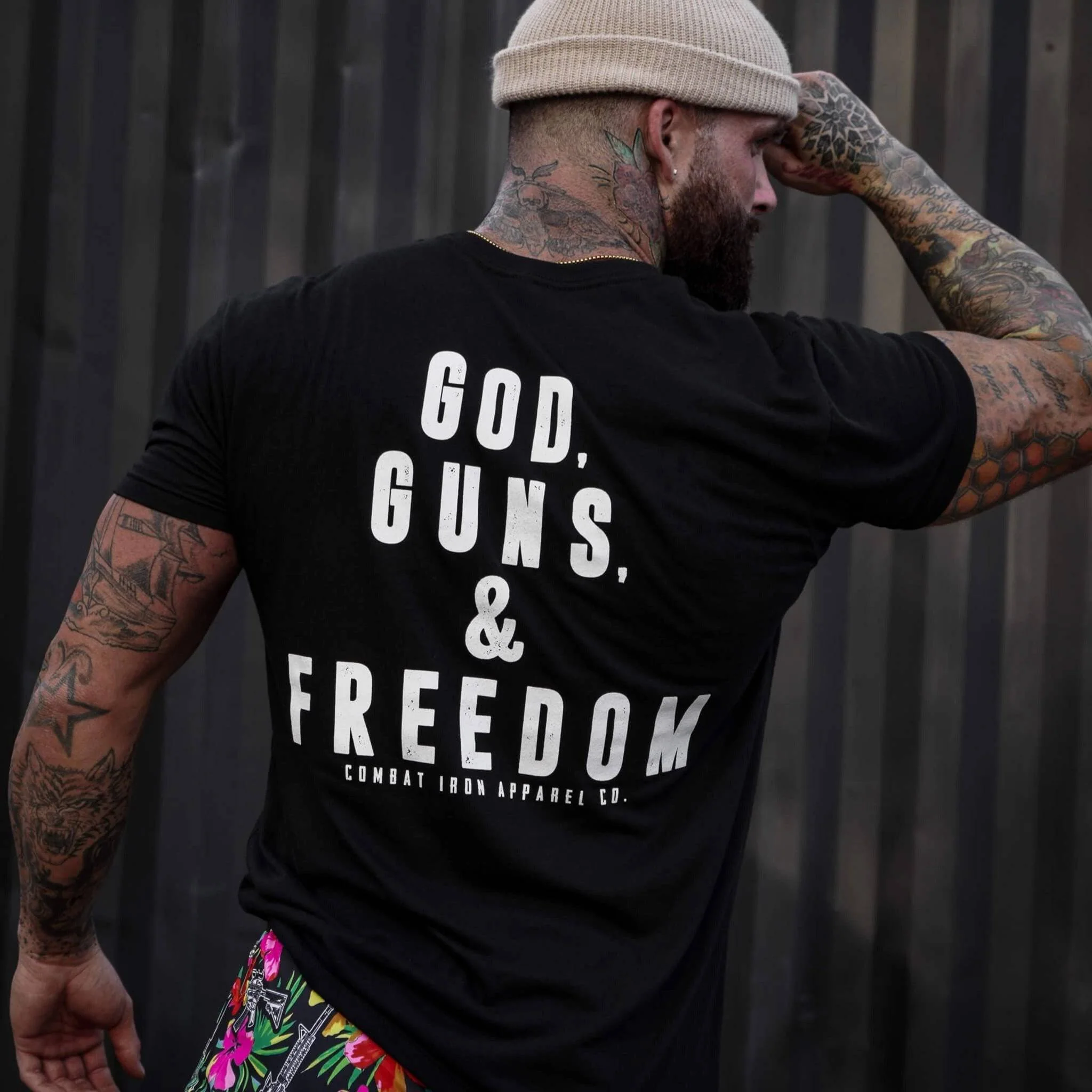 GOD, GUNS, & FREEDOM Men's T-Shirt - Image 5