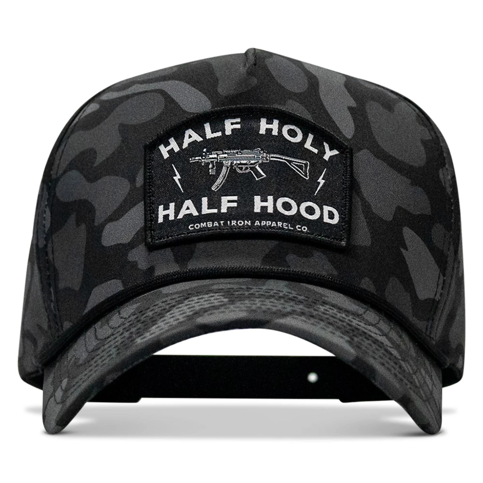Half Holy. Half Hood. 5 Pannel Rope Snapback Hat