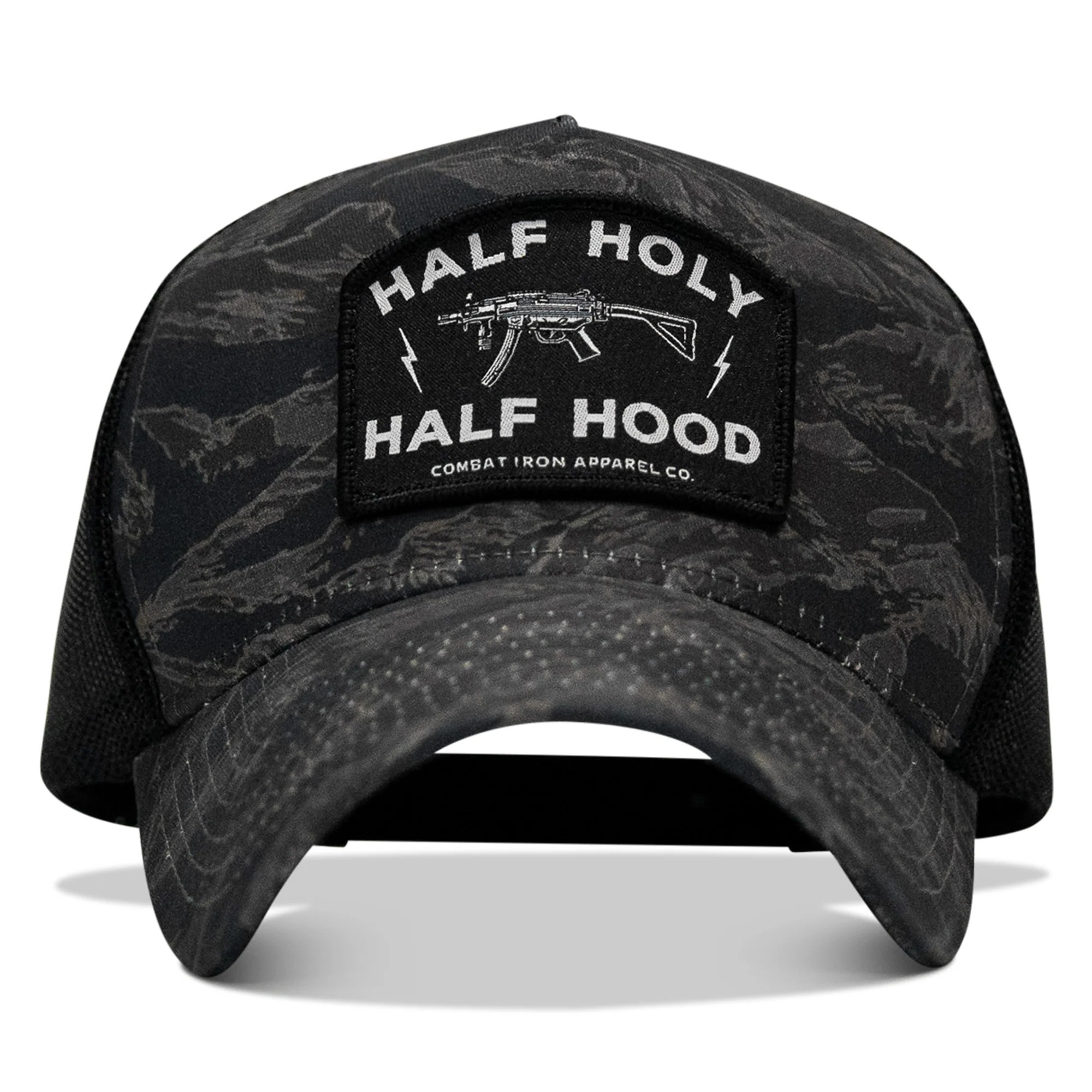 Half Holy. Half Hood Patch Five Panel Breacher Snapback Hat