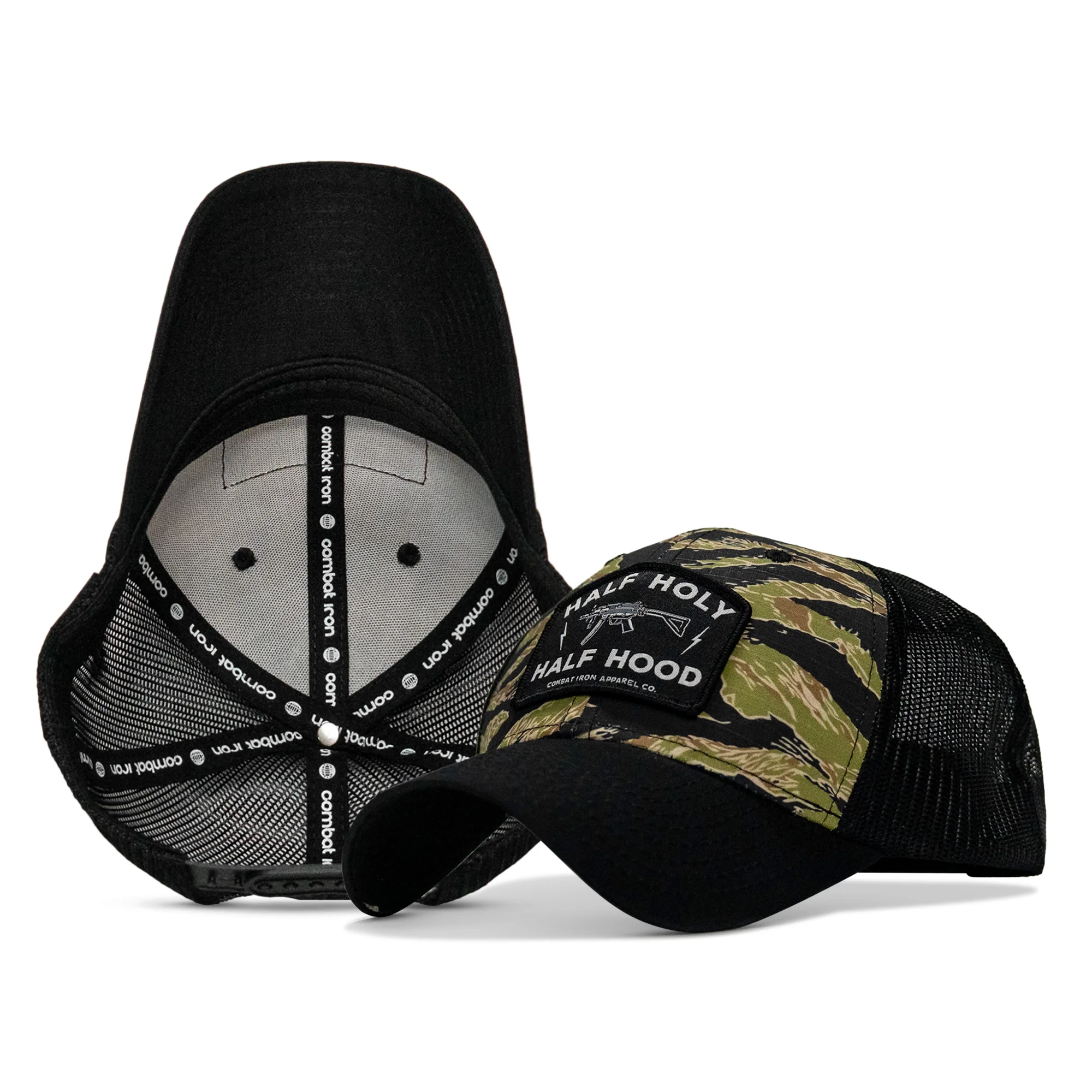 Half Holy. Half Hood Patch Original Ripstop Snapback Hat - Image 35