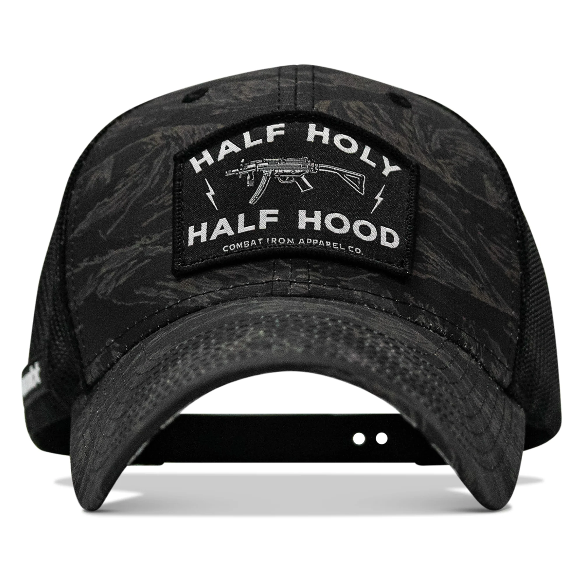 Half Holy. Half Hood Patch Original Ripstop Snapback Hat - Image 78