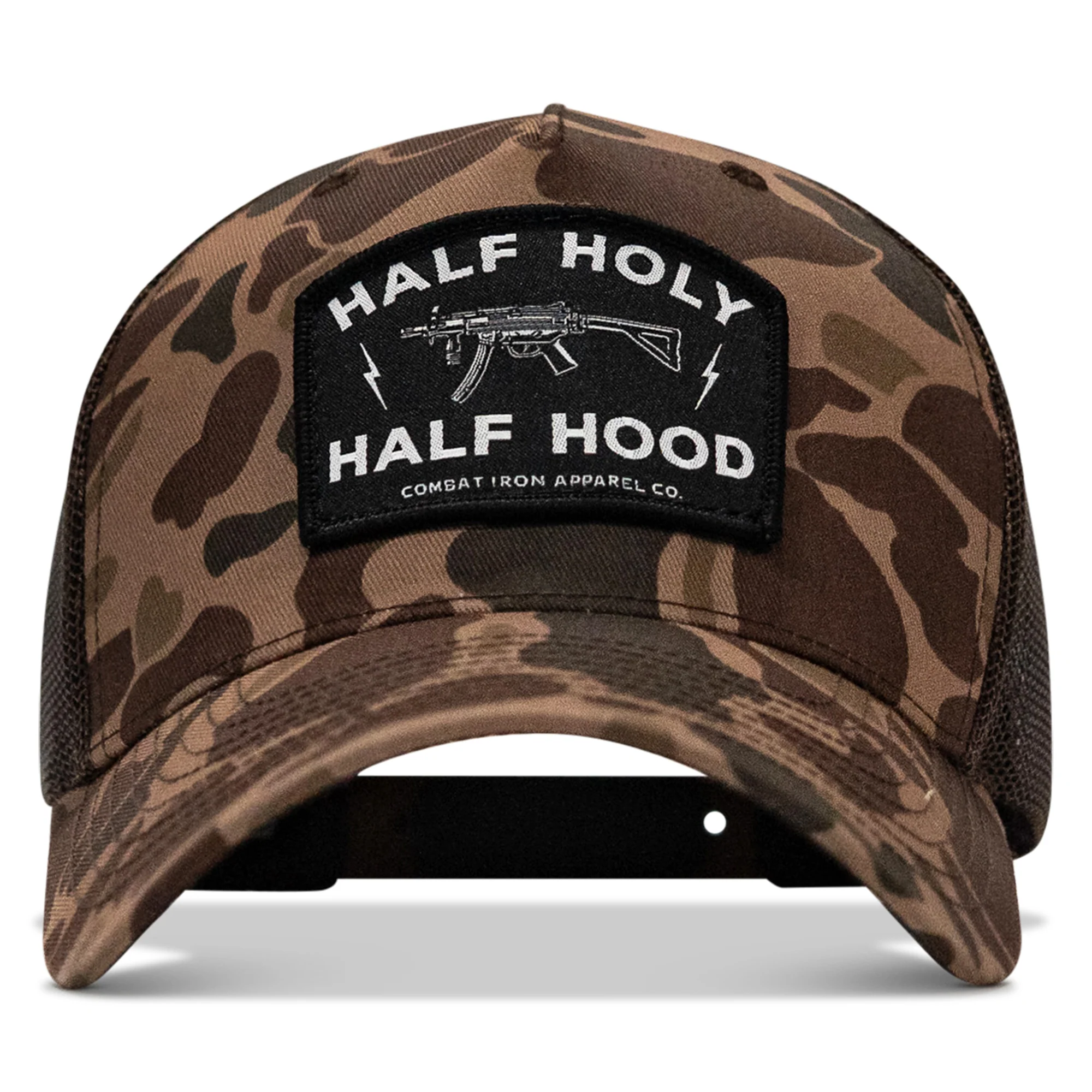 Half Holy. Half Hood. Patch Snapback Hat - Image 66