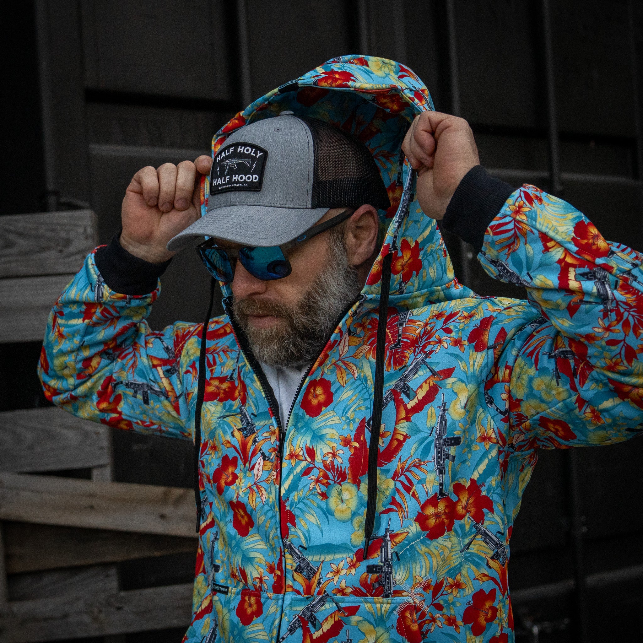 Half Holy. Half Hood. Patch Snapback Hat - Image 8