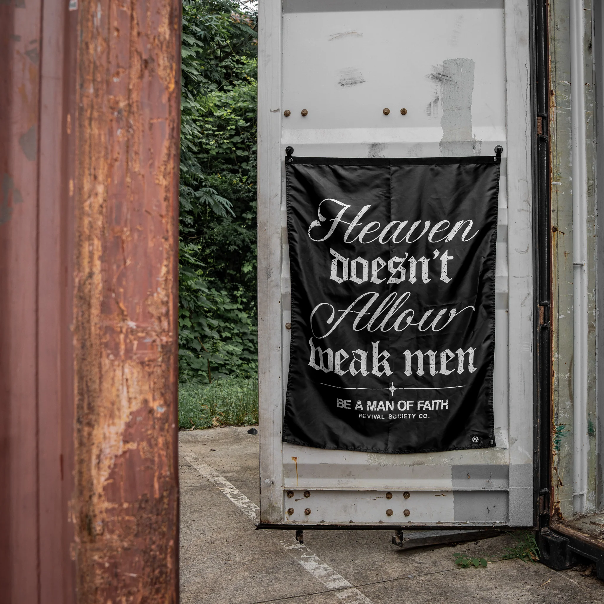 Heaven Doesn't Allow Weak Men 4'x3' Flag - Image 3