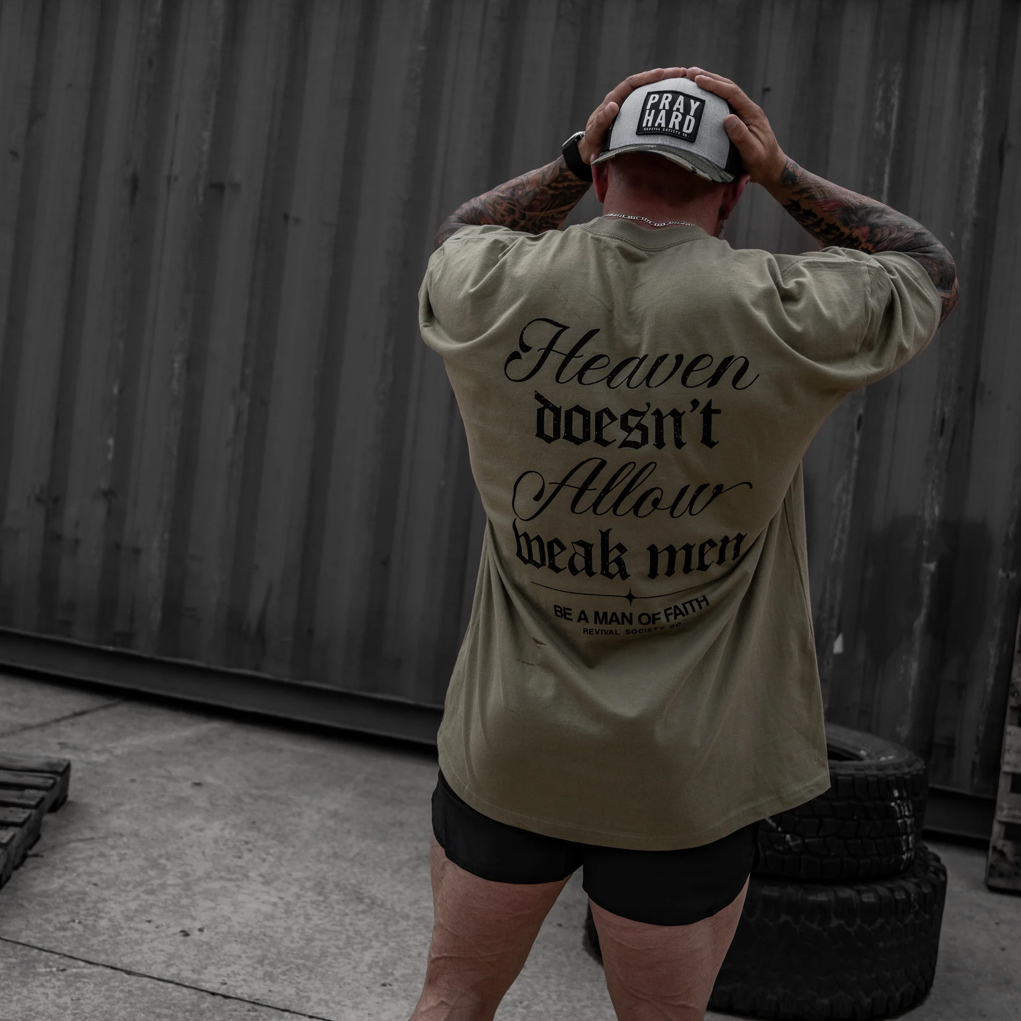 Heaven Doesn't Allow Weak Men Men's T-Shirt - Image 7