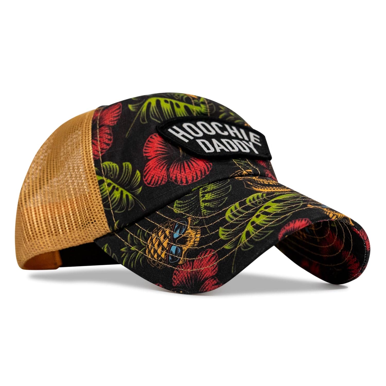 Hoochie Daddy Arched Patch Tactical Ripstop Mesh Snapback Hat - Image 3