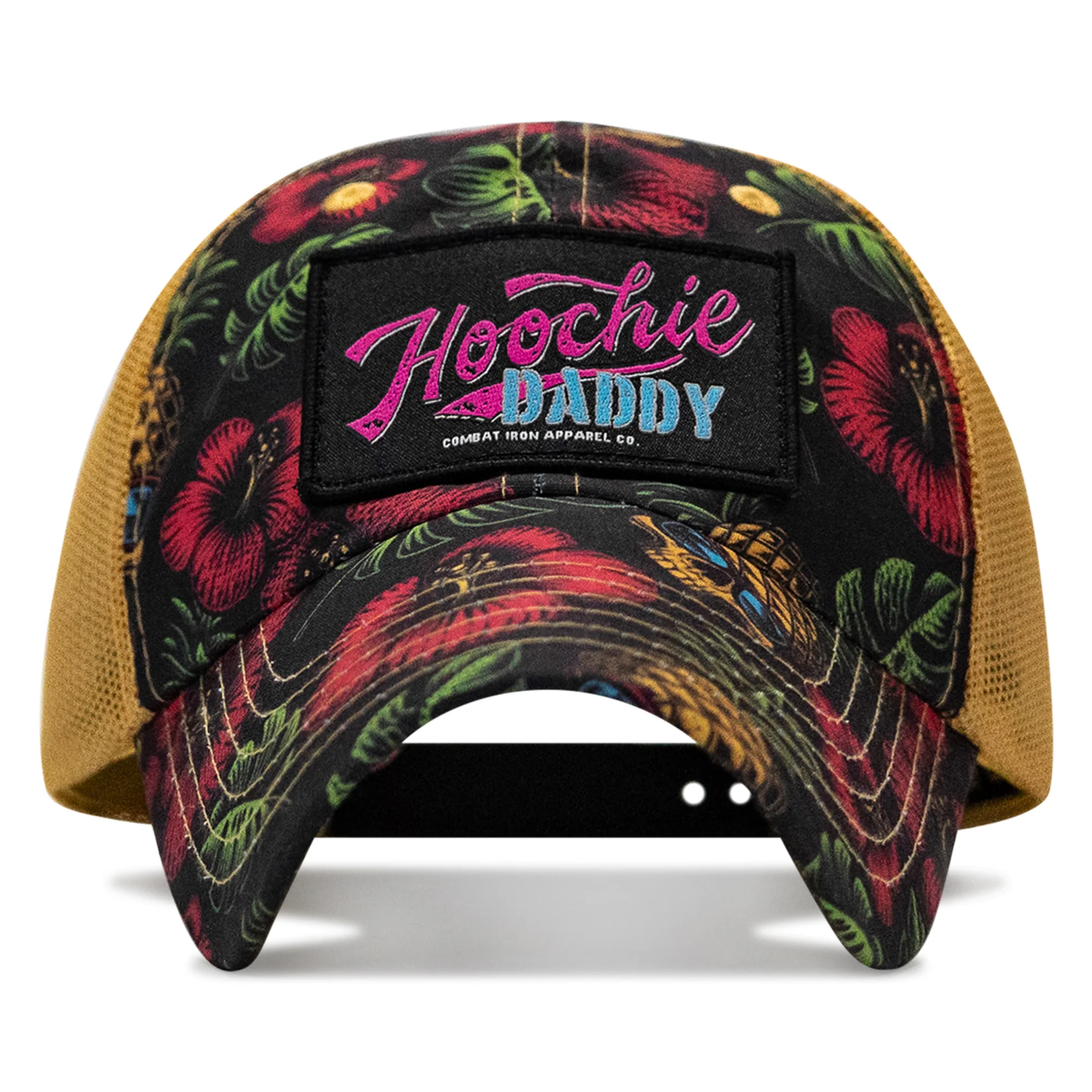 Hoochie Daddy Retro Script Patch Ripstop Tactical Mesh Snapback Hat - Image 7
