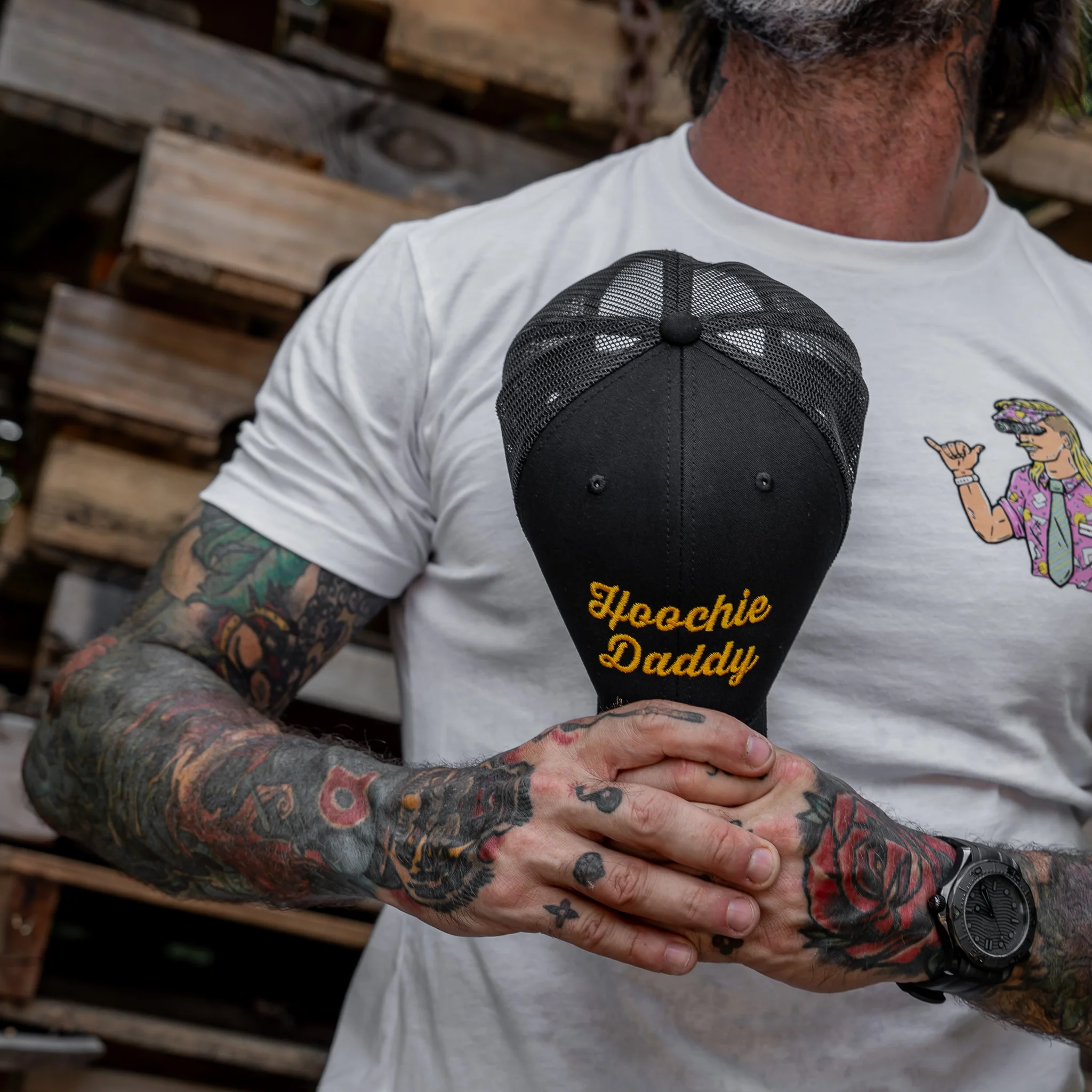 Hoochie Daddy Script Snapback Hat - Image 13