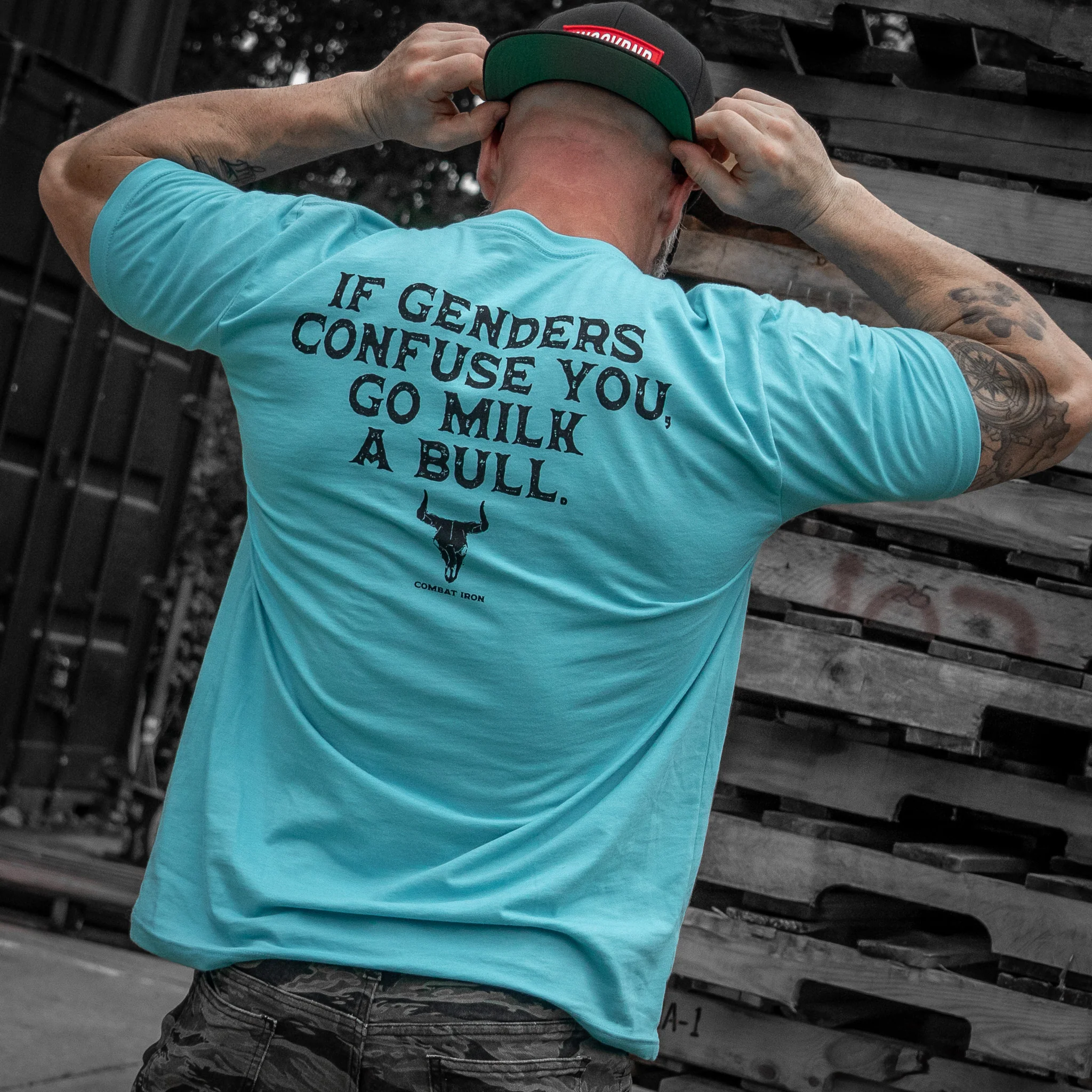 If Genders Confuse You, Go Milk a Bull Men's T-Shirt - Image 22