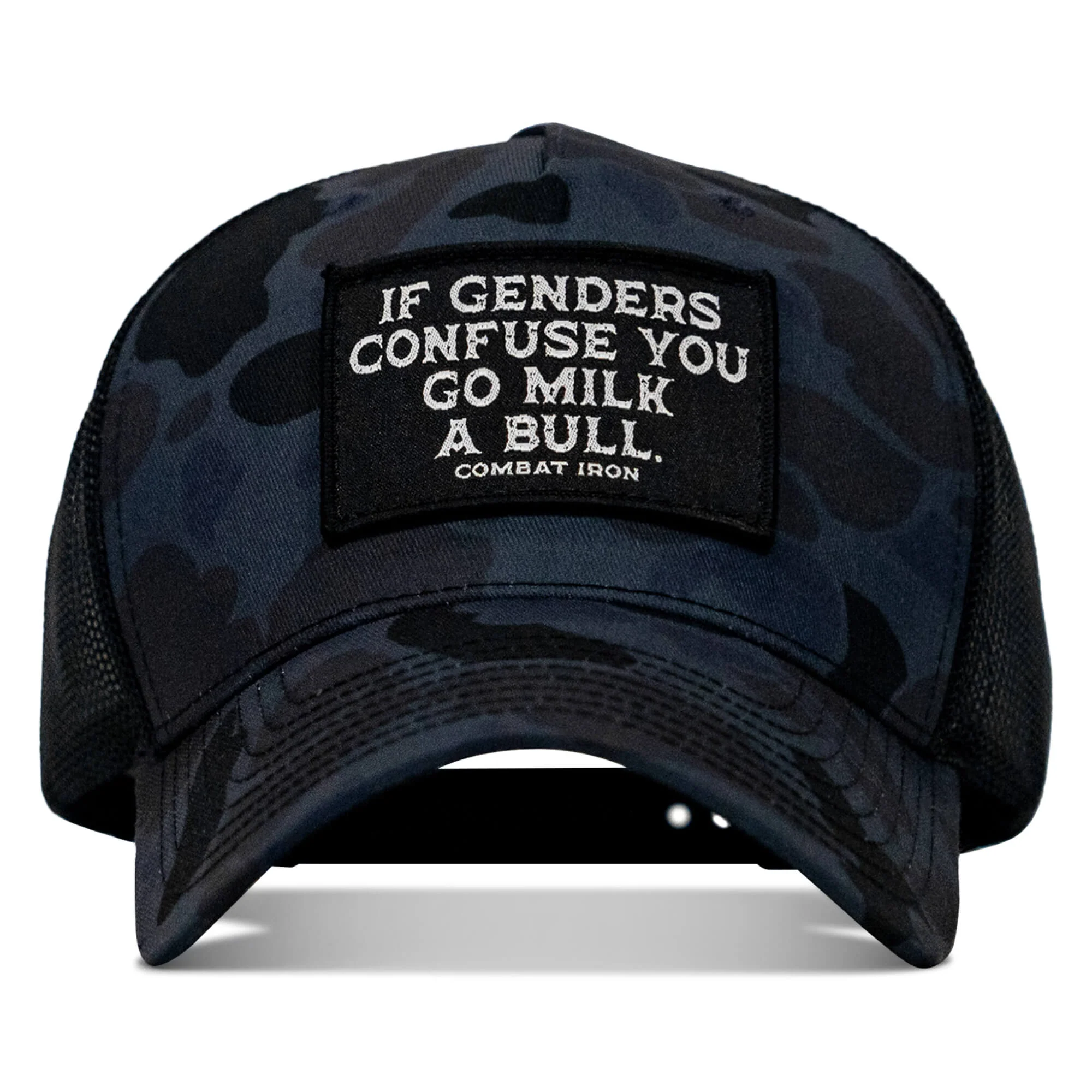 If Genders Confuse You, Go Milk A Bull Patch Snapback Hat - Image 23