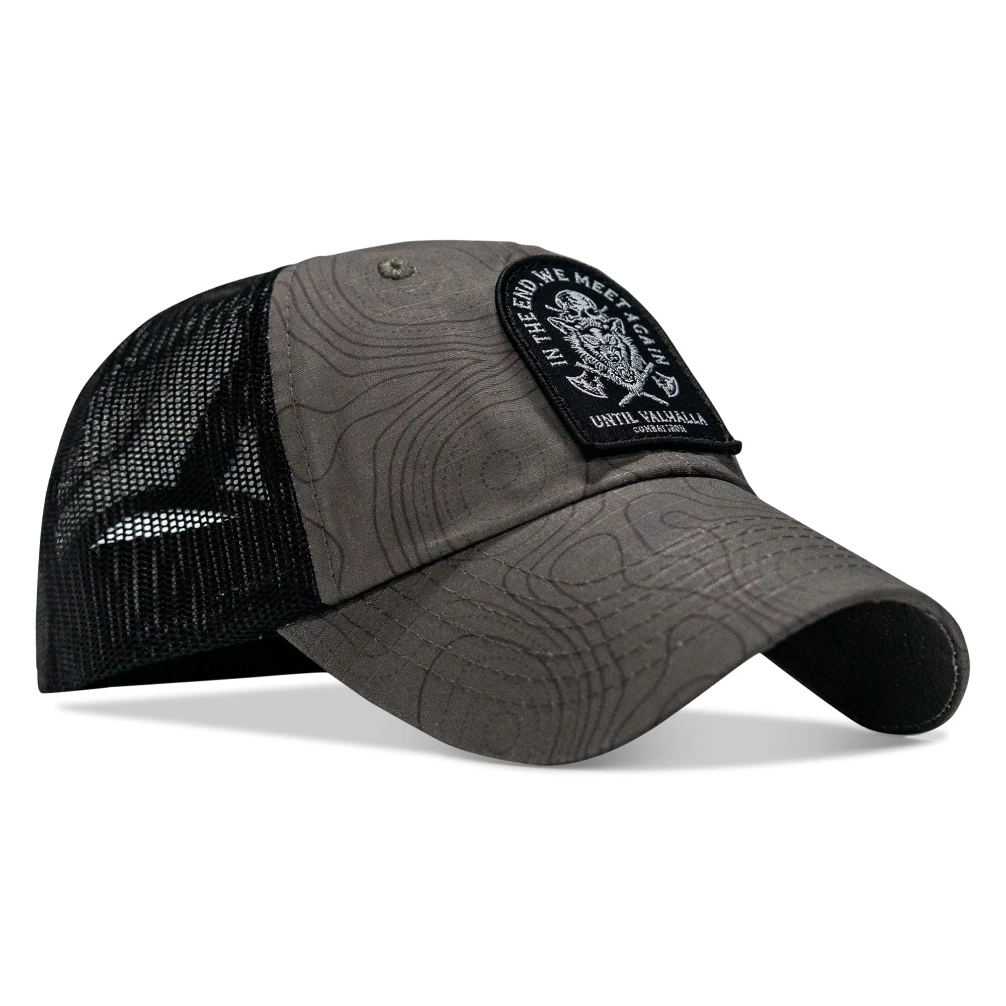 In The End, We Meet Again - Until Valhalla Patch Tactical Ripstop Mesh Snapback Hat - Image 3