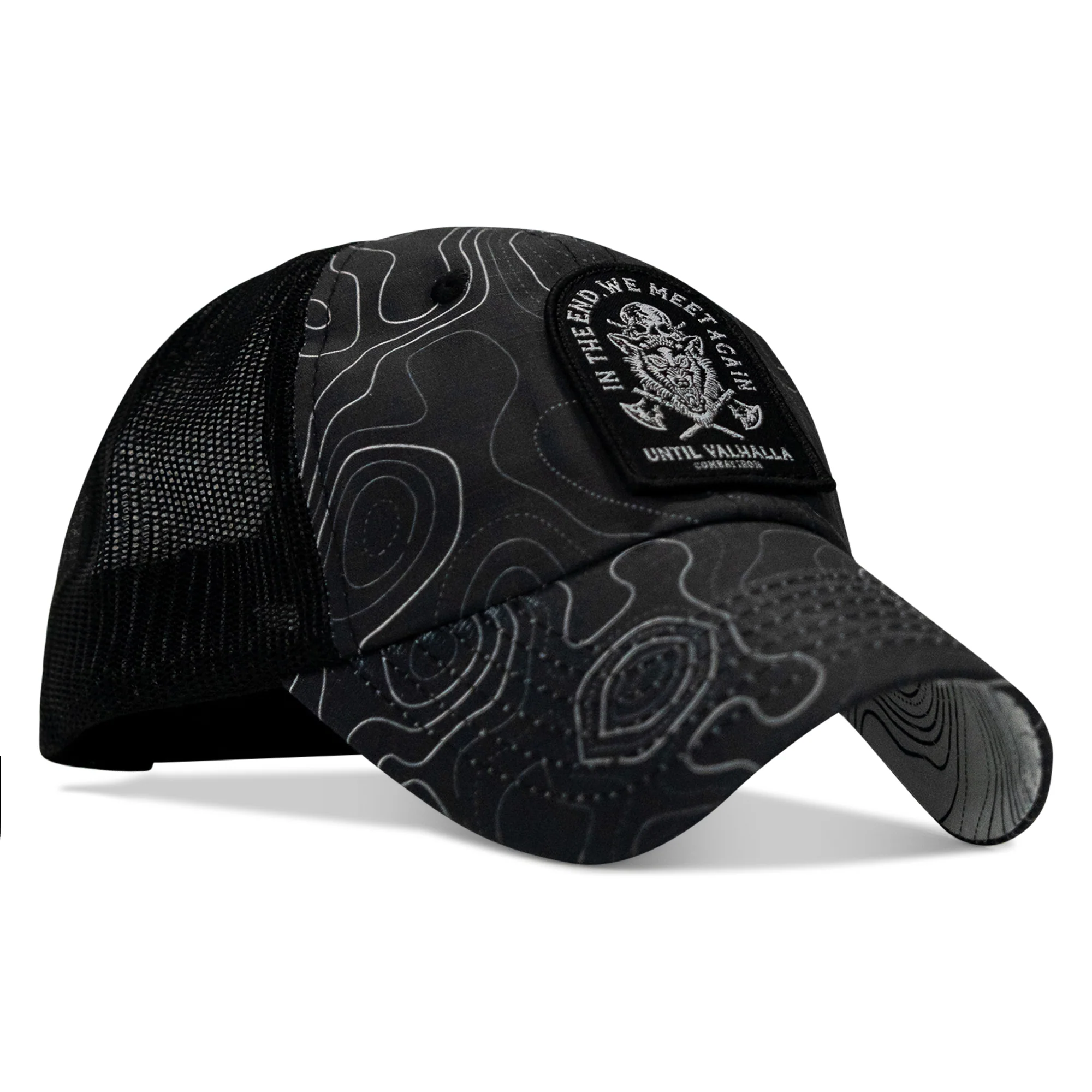 In The End, We Meet Again - Until Valhalla Patch Tactical Ripstop Mesh Snapback Hat - Image 9