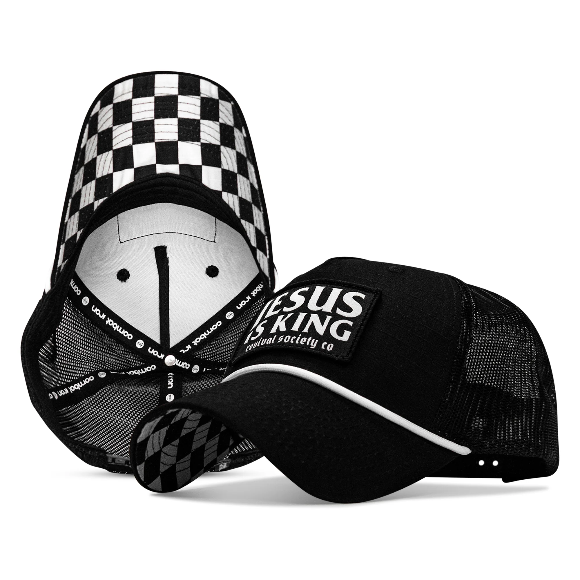 Jesus Is King Classic 5 Panel Ripstop Rope Snapback Hat - Image 2