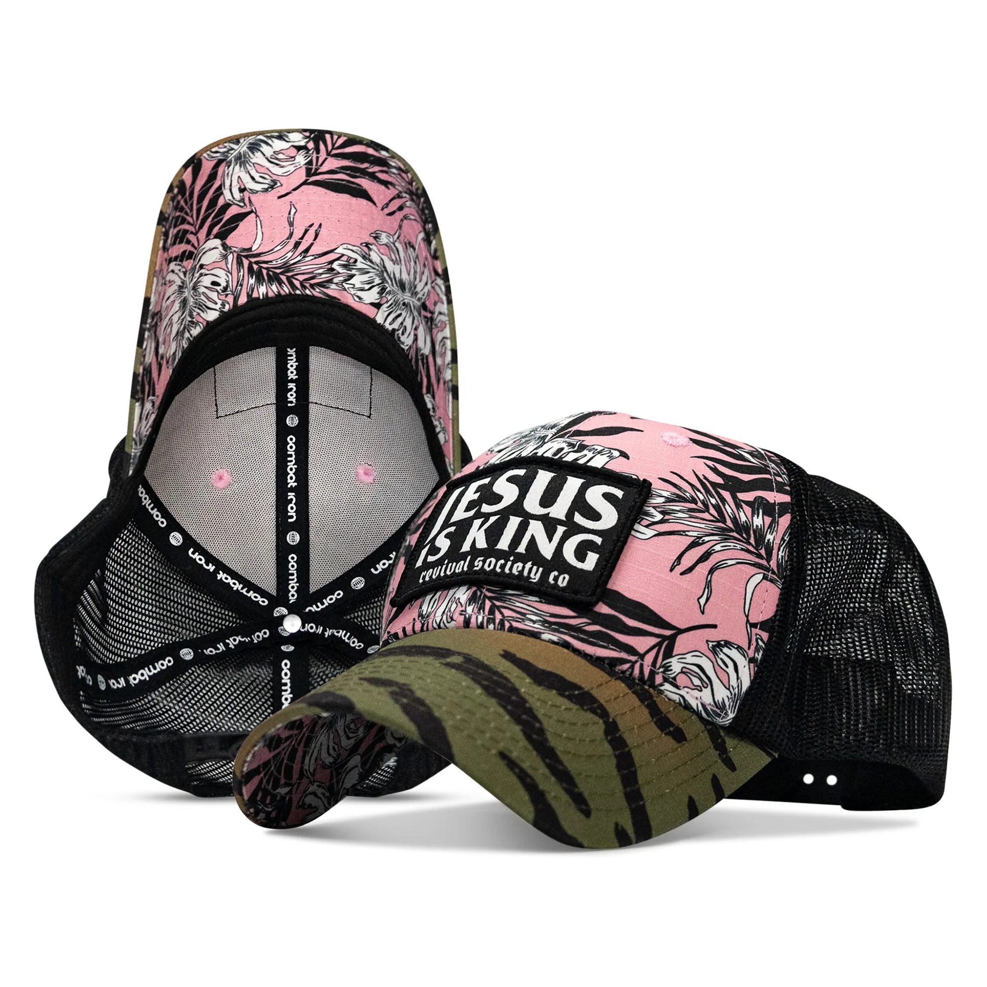 Jesus Is King Patch Original Ripstop Snapback Hat - Image 15