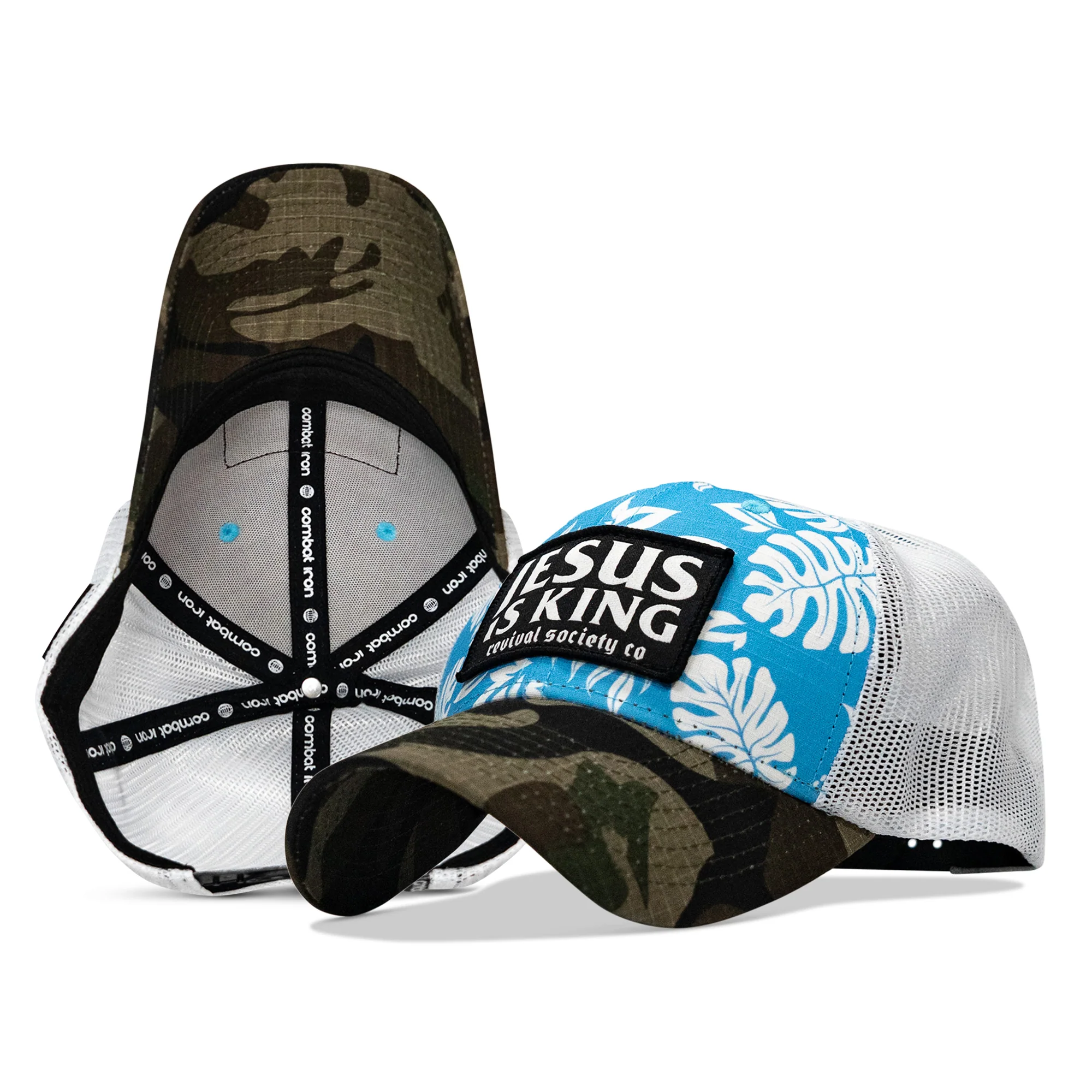 Jesus Is King Patch Original Ripstop Snapback Hat - Image 29