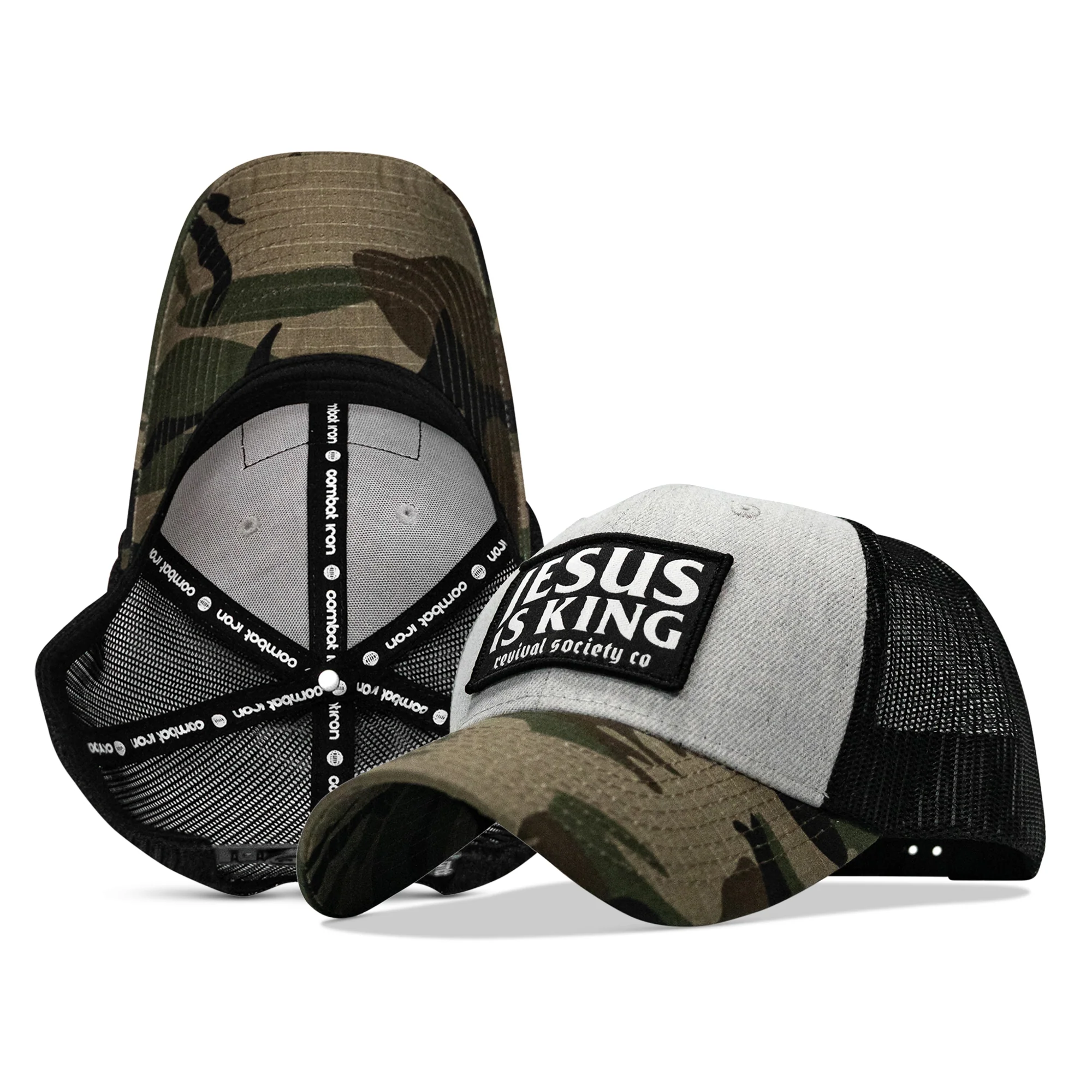 Jesus Is King Patch Original Ripstop Snapback Hat - Image 36