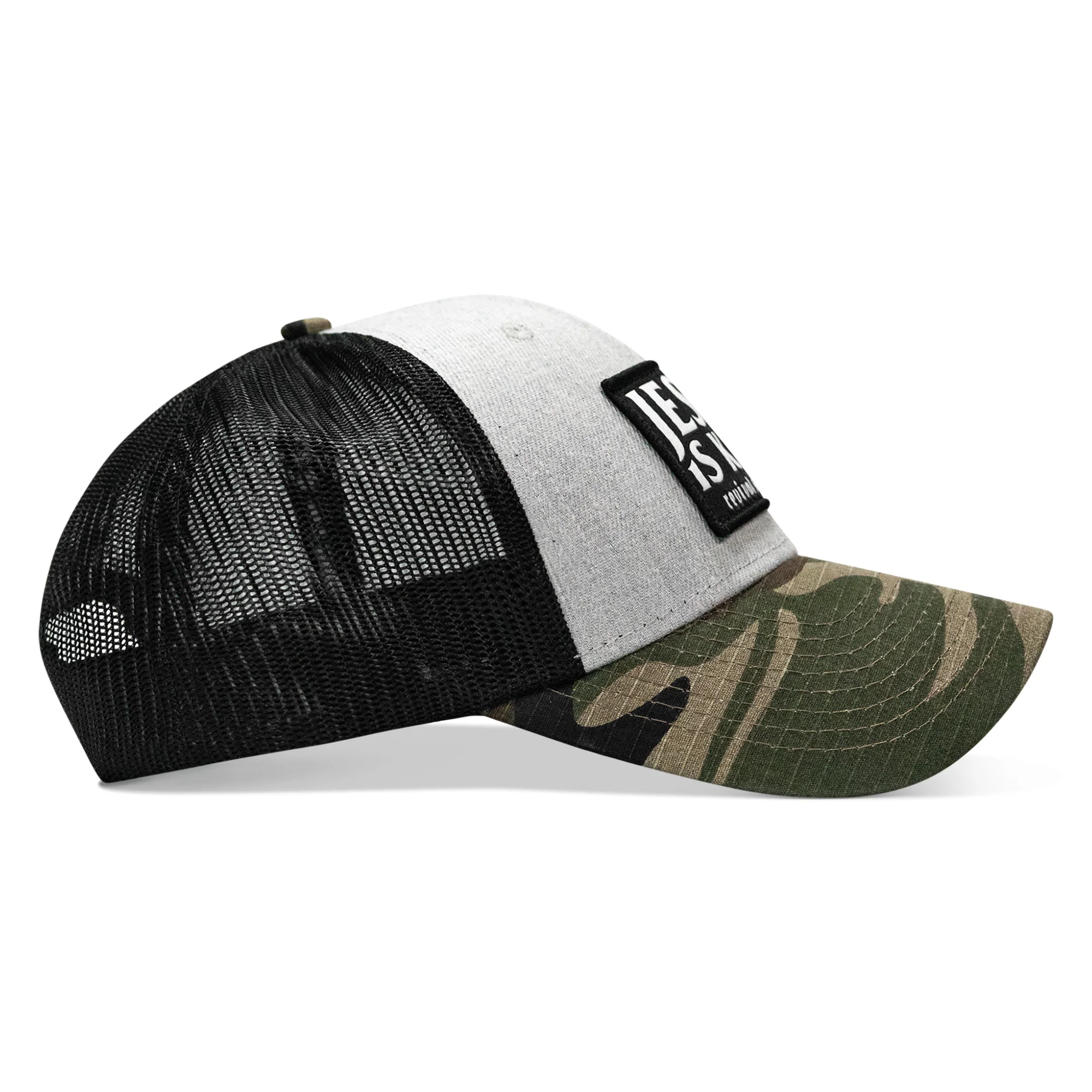 Jesus Is King Patch Original Ripstop Snapback Hat - Image 41